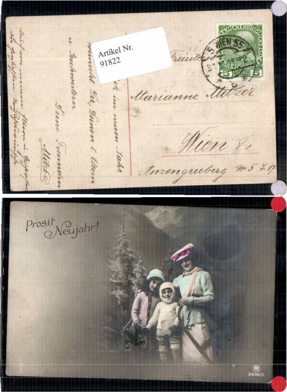 91822,RPH New Year Mother Children Sledding Forest
