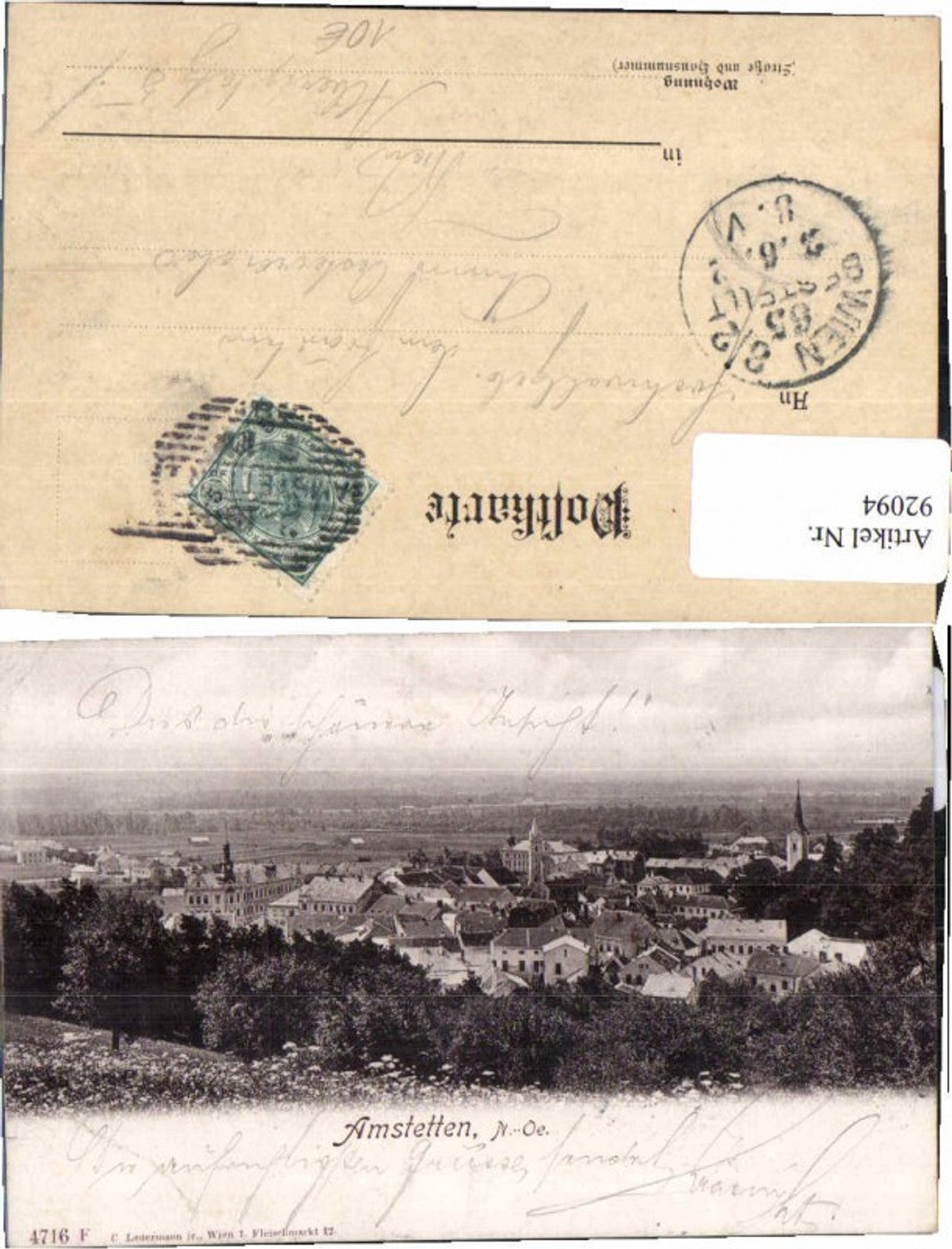 92094,Amstetten Partie vom Ort 1902