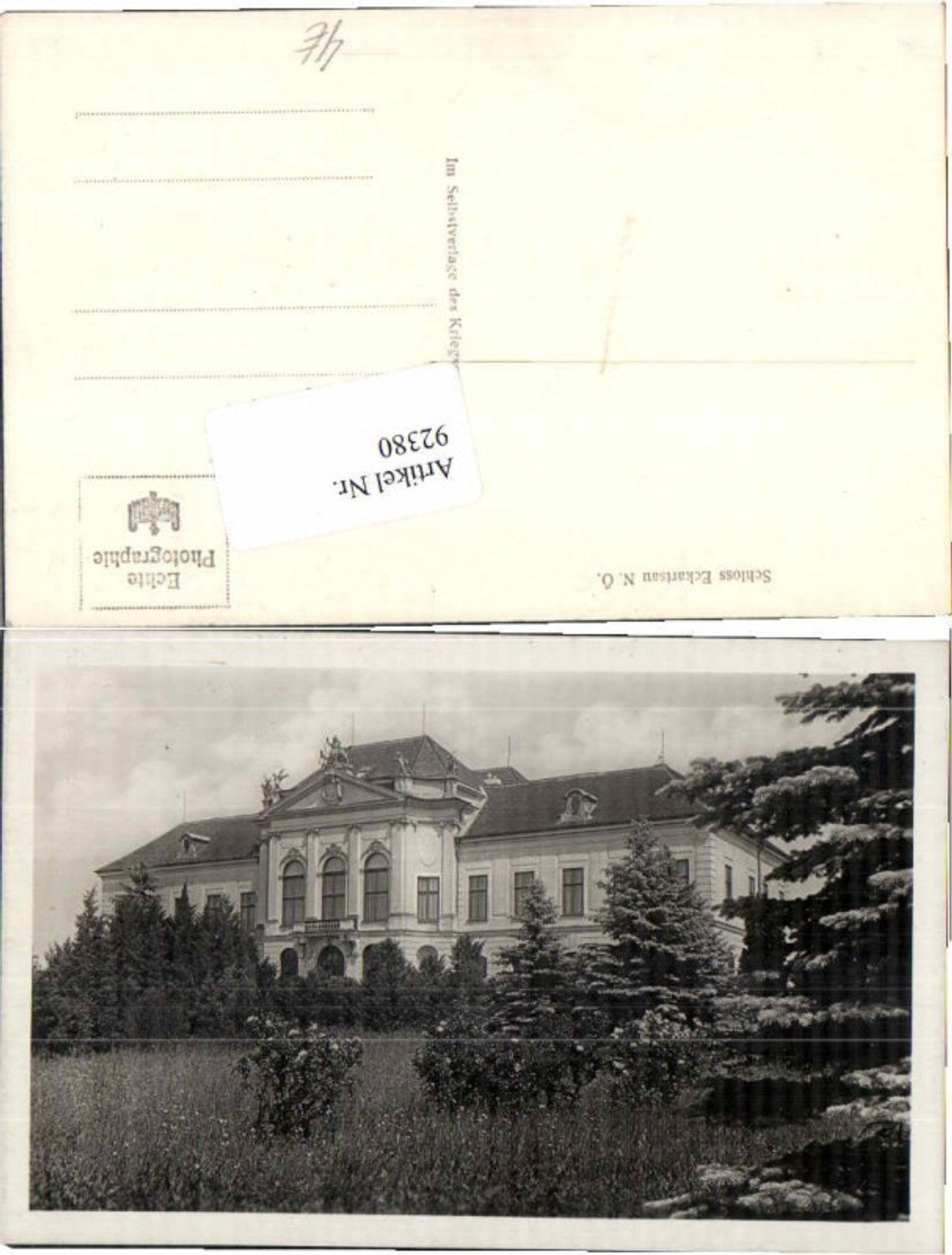 92380,Eckartsau Schloss 1935