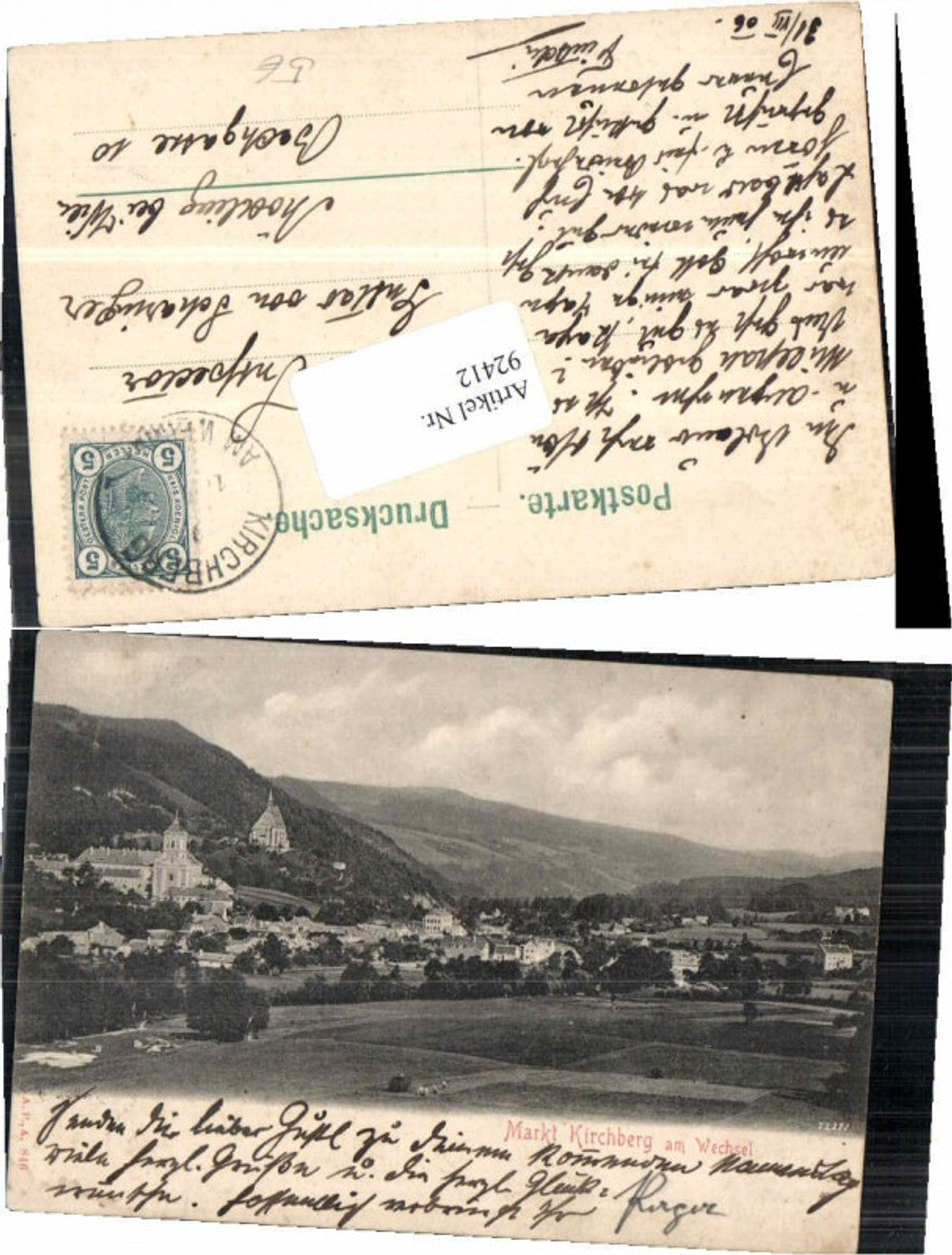 92412,Markt Kirchberg am Wechsel 1905