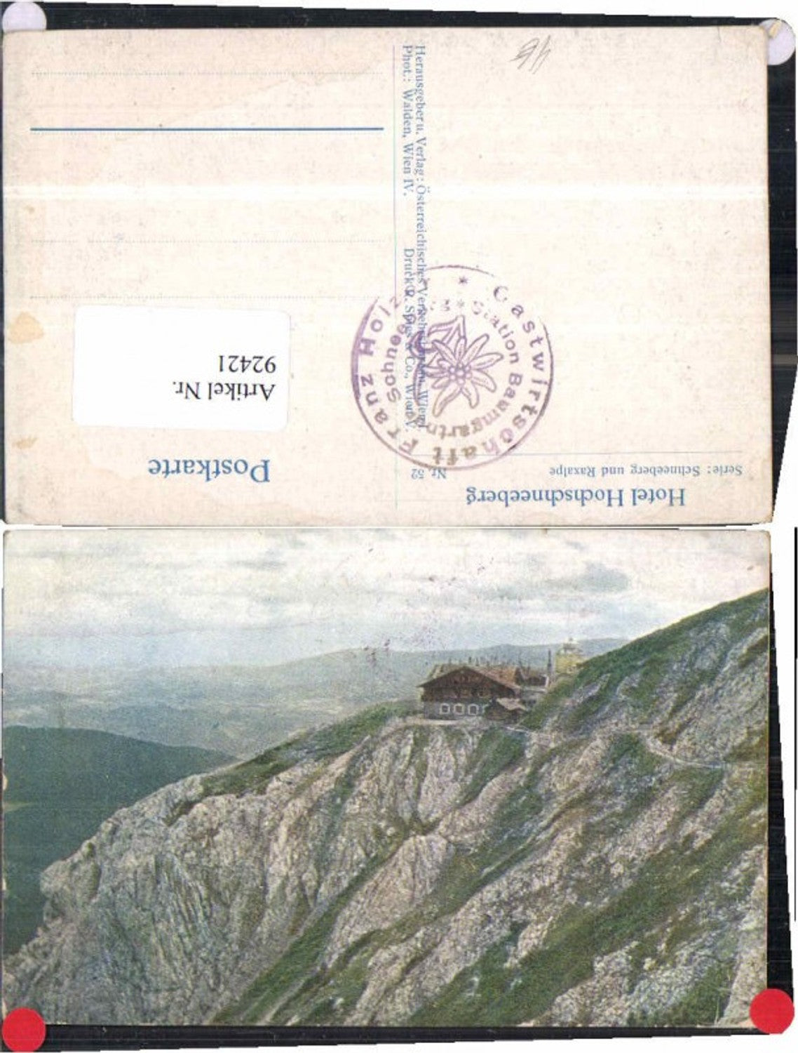 92421,Hotel Hochschneeberg Schneeberg Puchberg