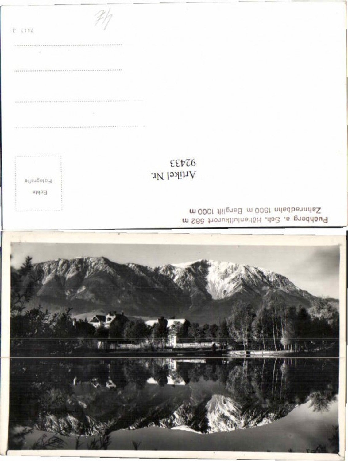 92433,Puchberg am Schneeberg Partie im ort