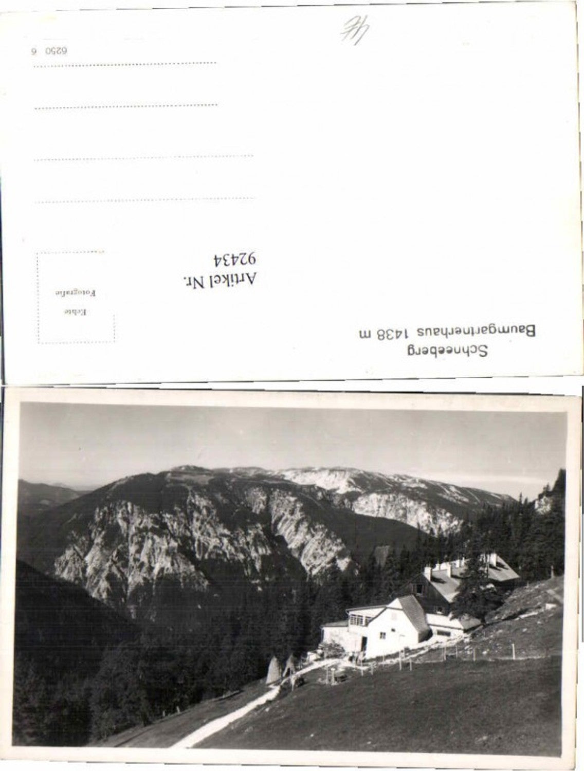 92434,Schneeberg Baumgartner Haus Puchberg