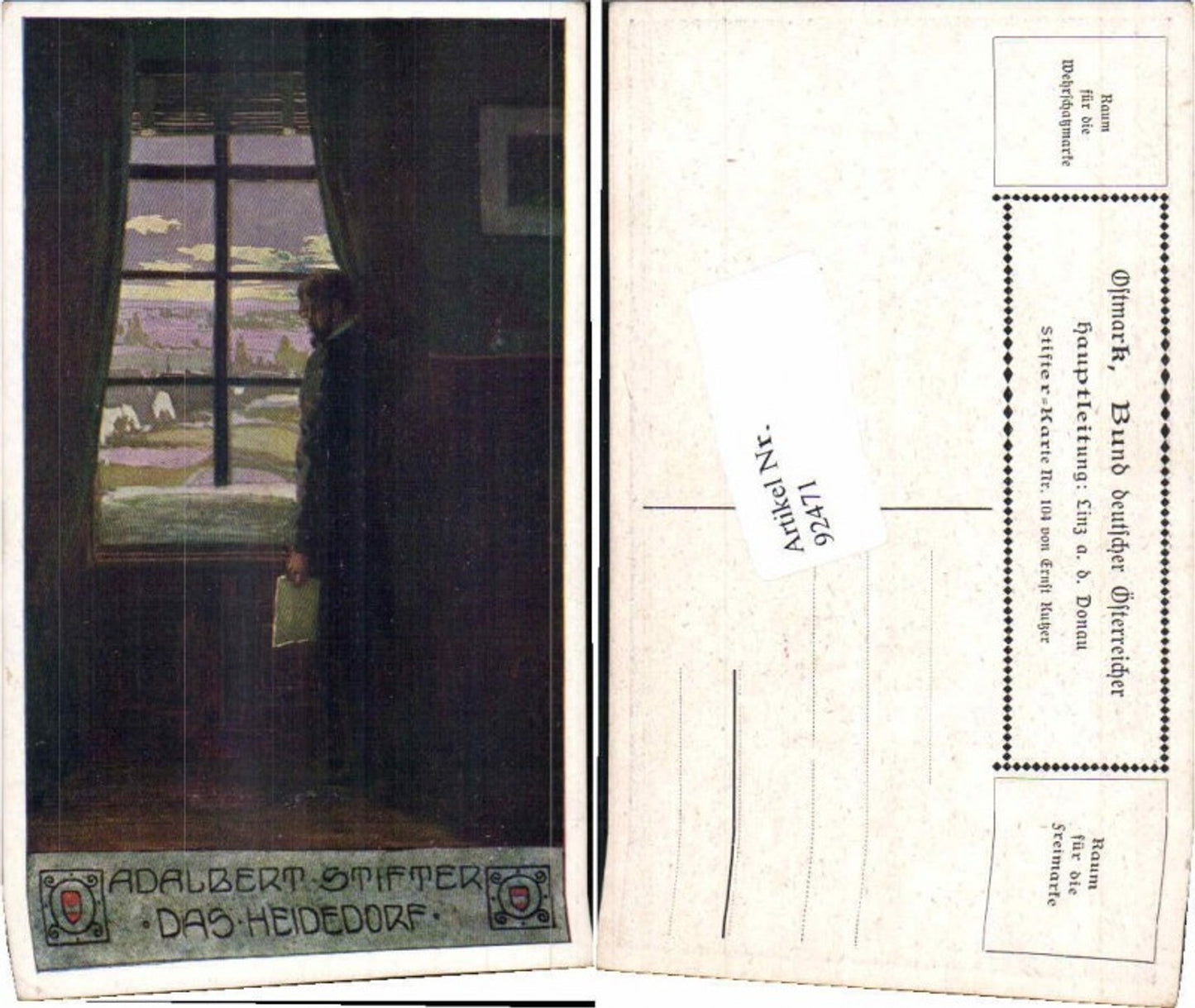 92471,E. Kutzer Ostmark Bund Deutscher Österreicher Nr 104