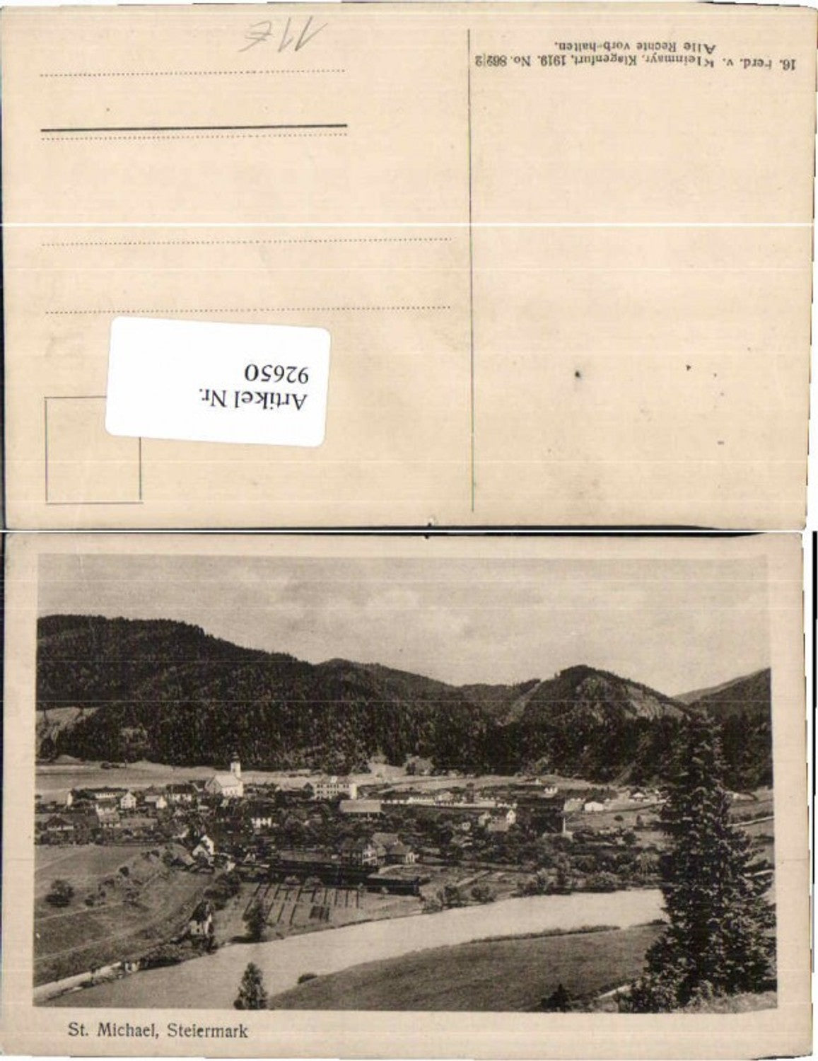 Alte Ansichtskarte – Old Postcard