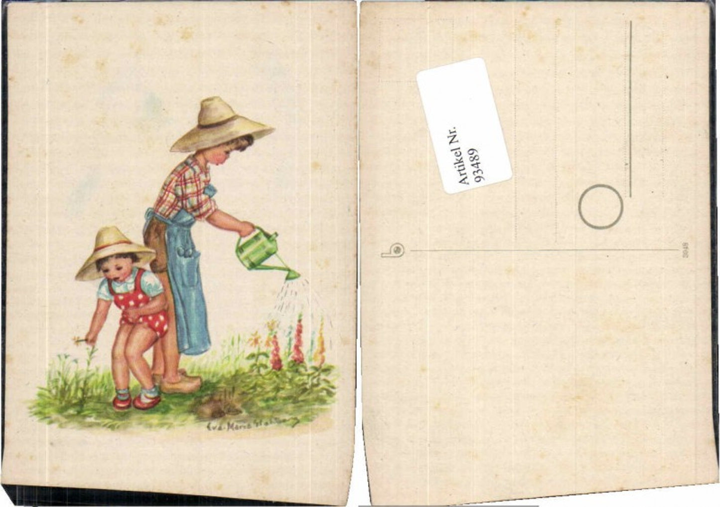 93489,Eva Maria Stahlberg Kinder Hut Giesskanne