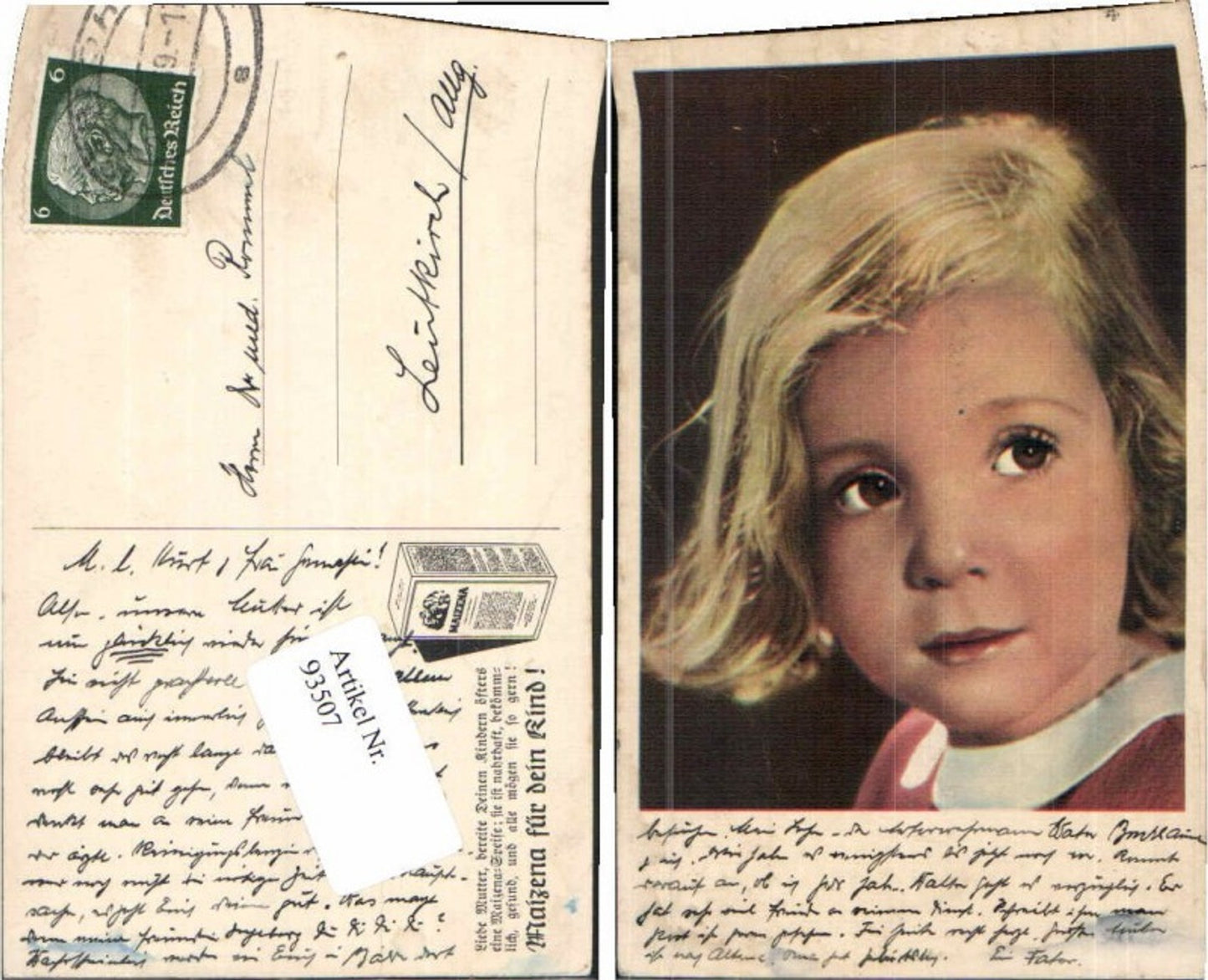 93507,Süsses Mädchen m. Tollen Haaren