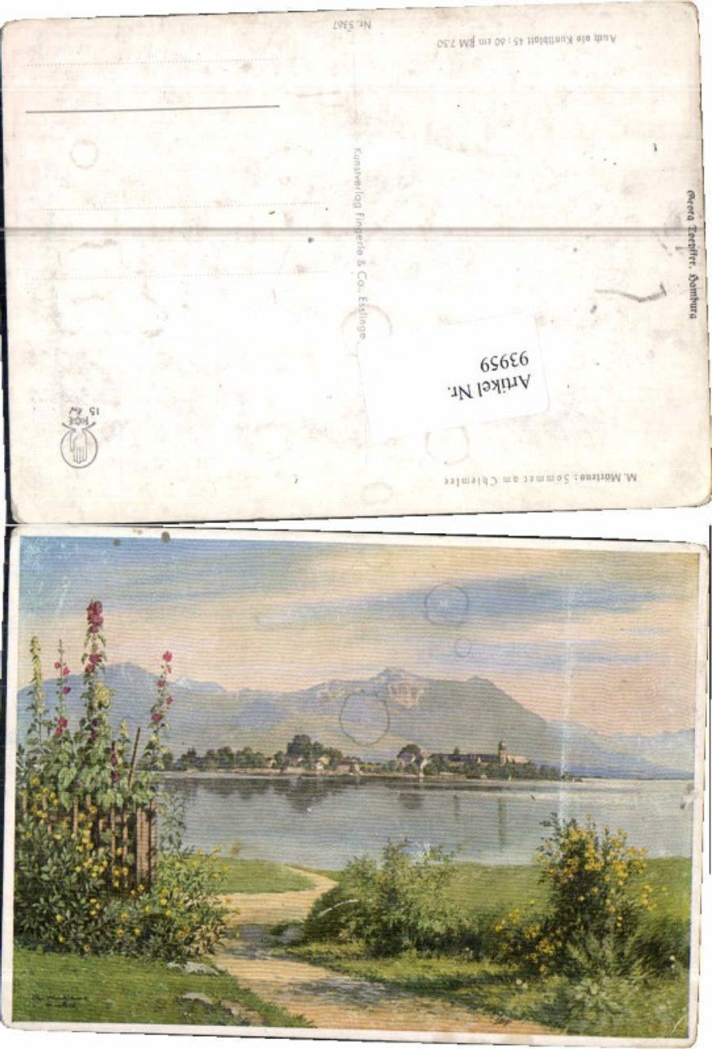 93959,Max Märtens Sommer am Chiemsee Fraueninsel