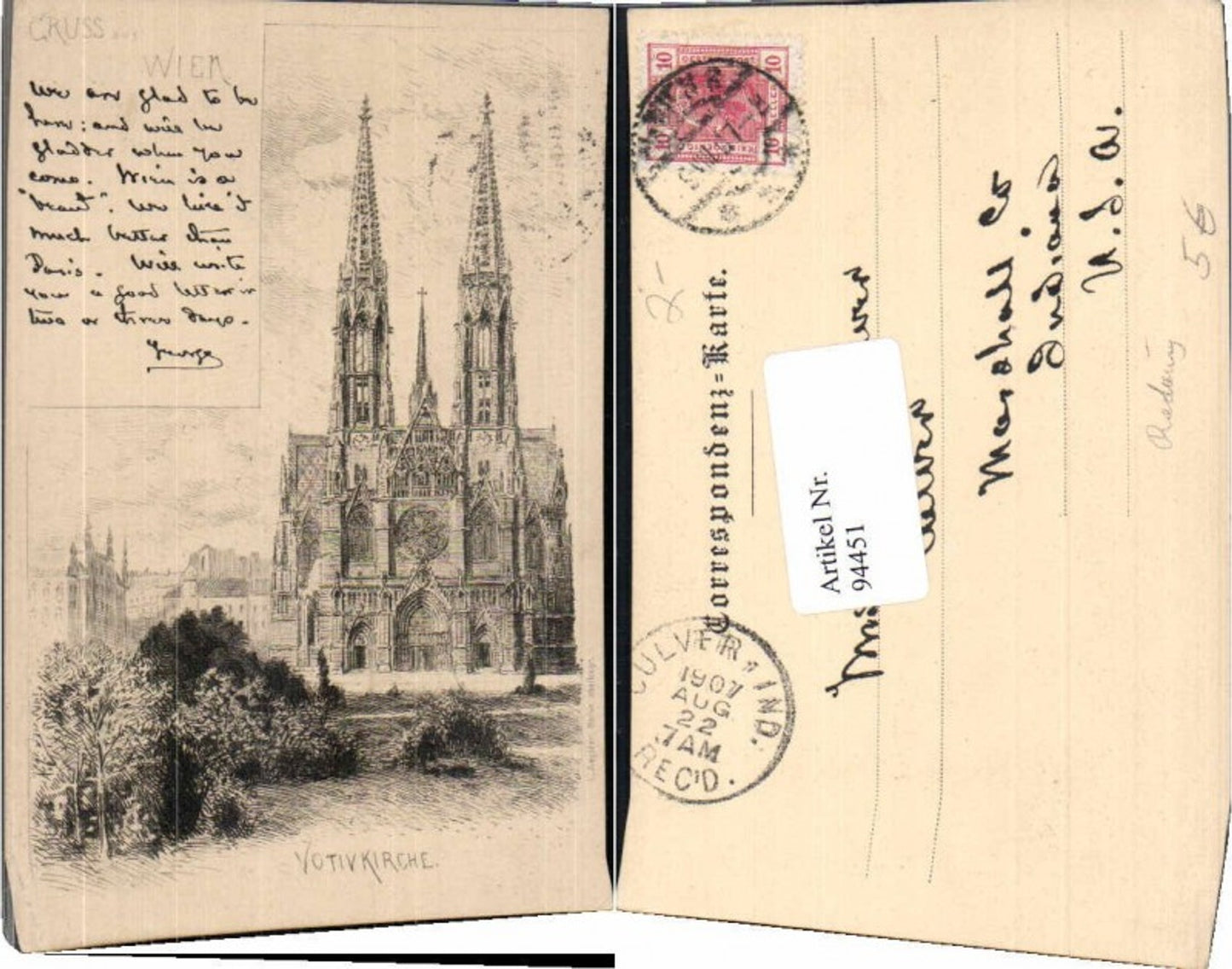 Alte Ansichtskarte – Old Postcard