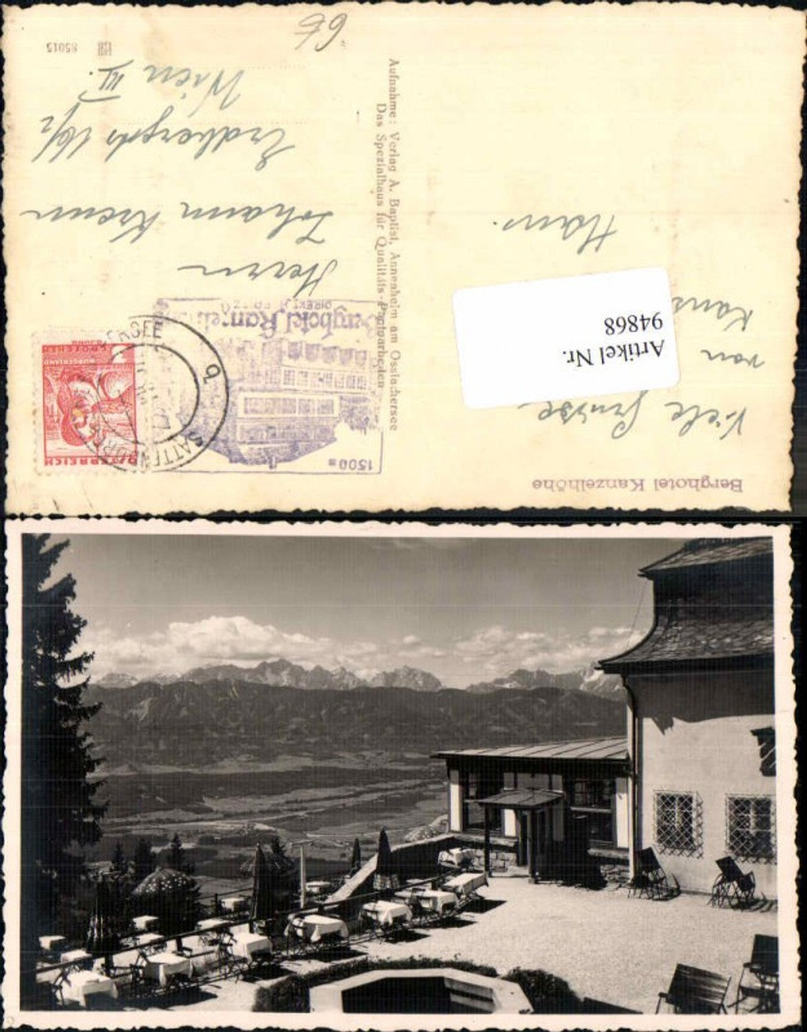 94868,FotoAK Berghotel Kanzelhöhe Villach Sattendorf