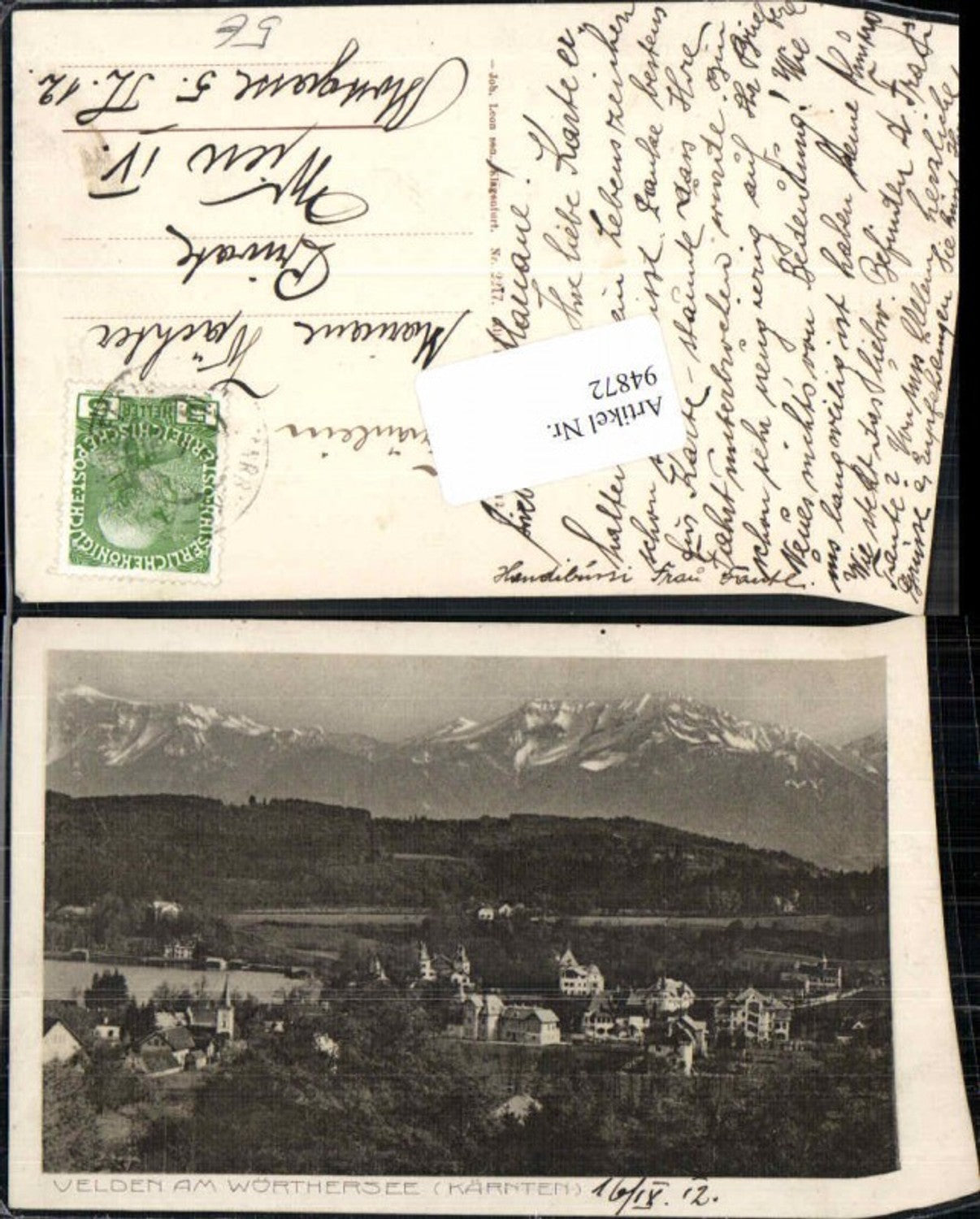 94872,Velden am Wörthersee 1911