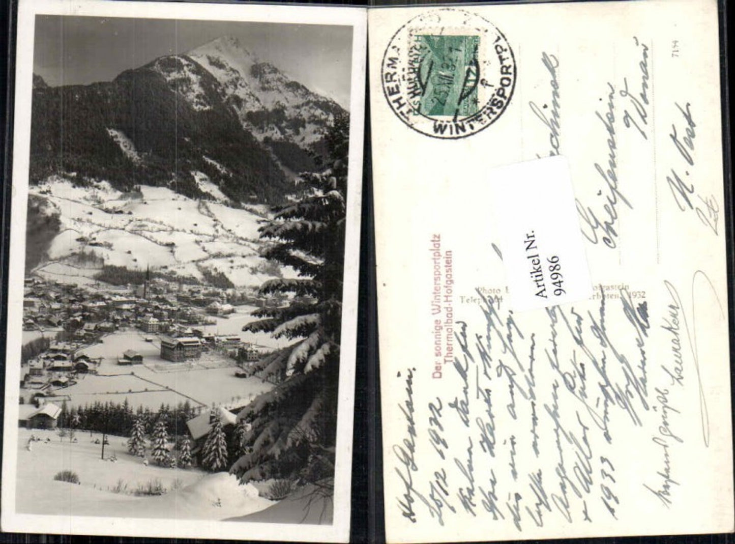 Alte Ansichtskarte – Old Postcard