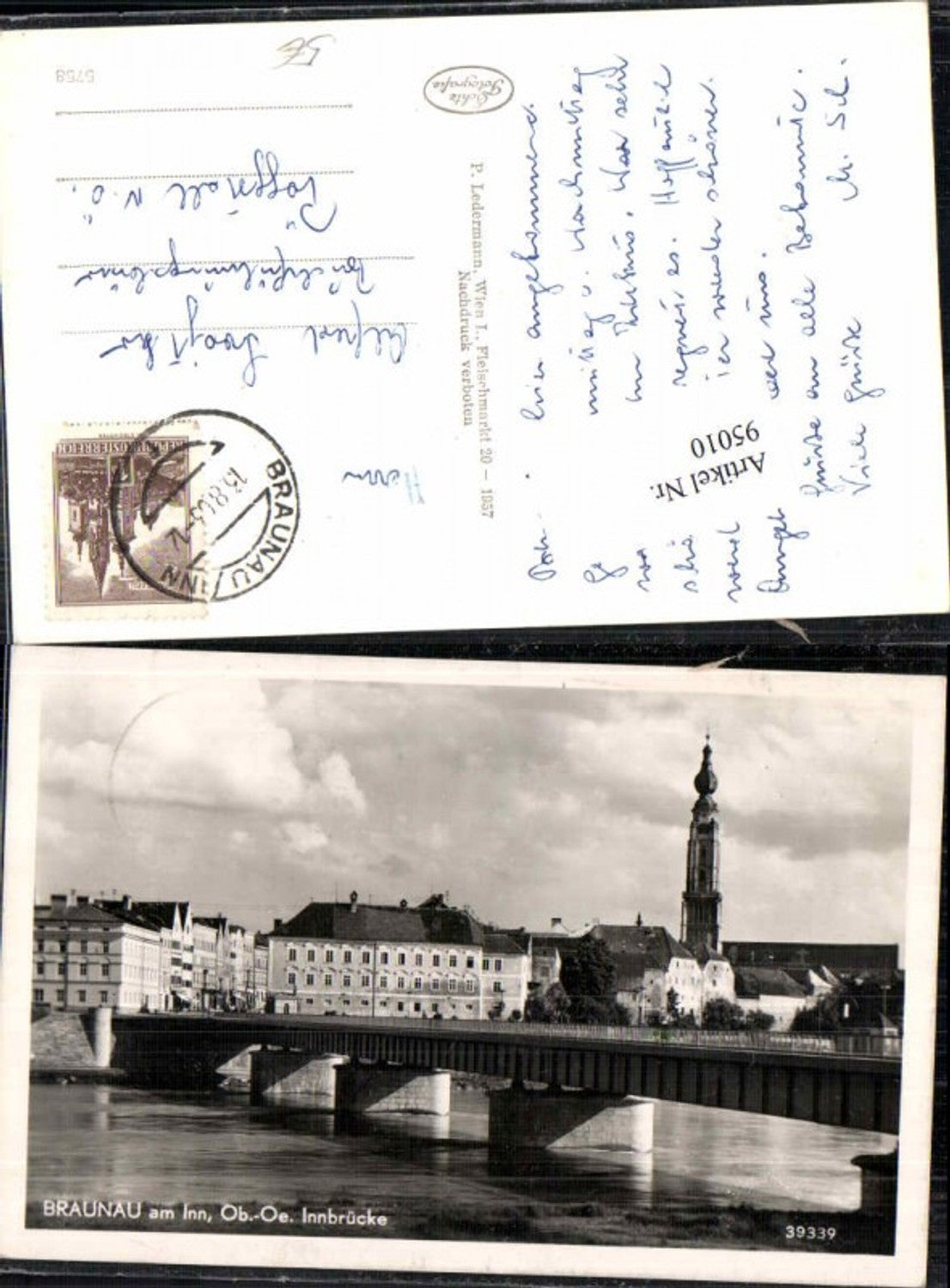 95010,Braunau am Inn Innbrücke Grenze