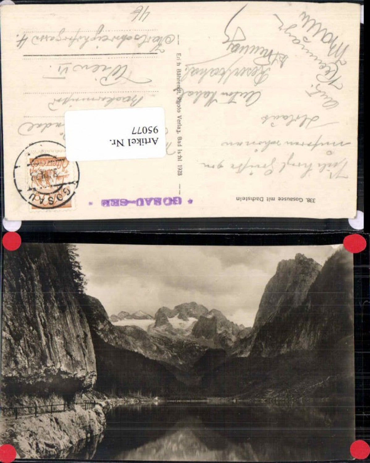 95077,Gosausee b. Gosau Dachstein 1928