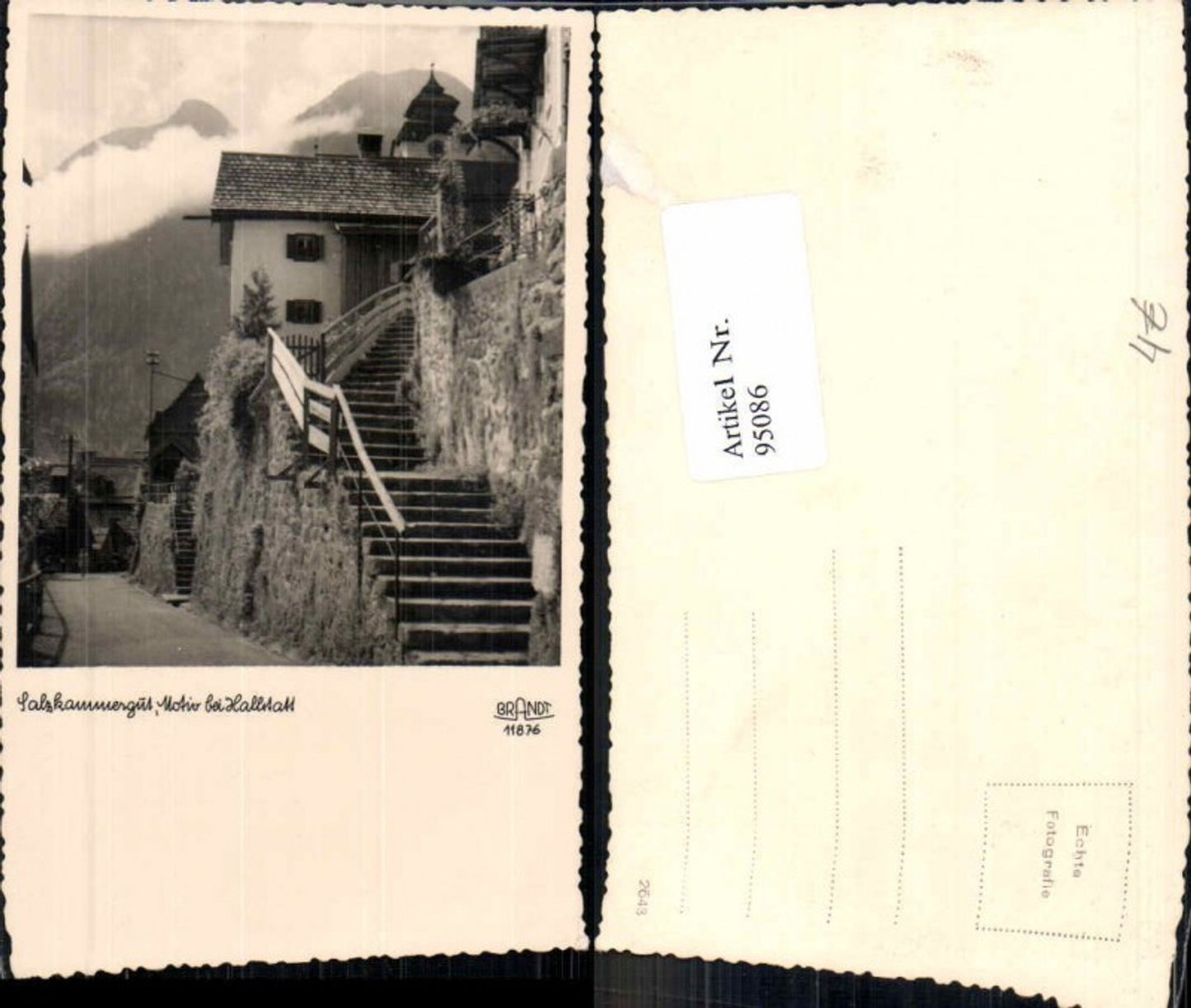 95086,Motiv bei Hallstatt Detailansicht im Ort Brandt 11876