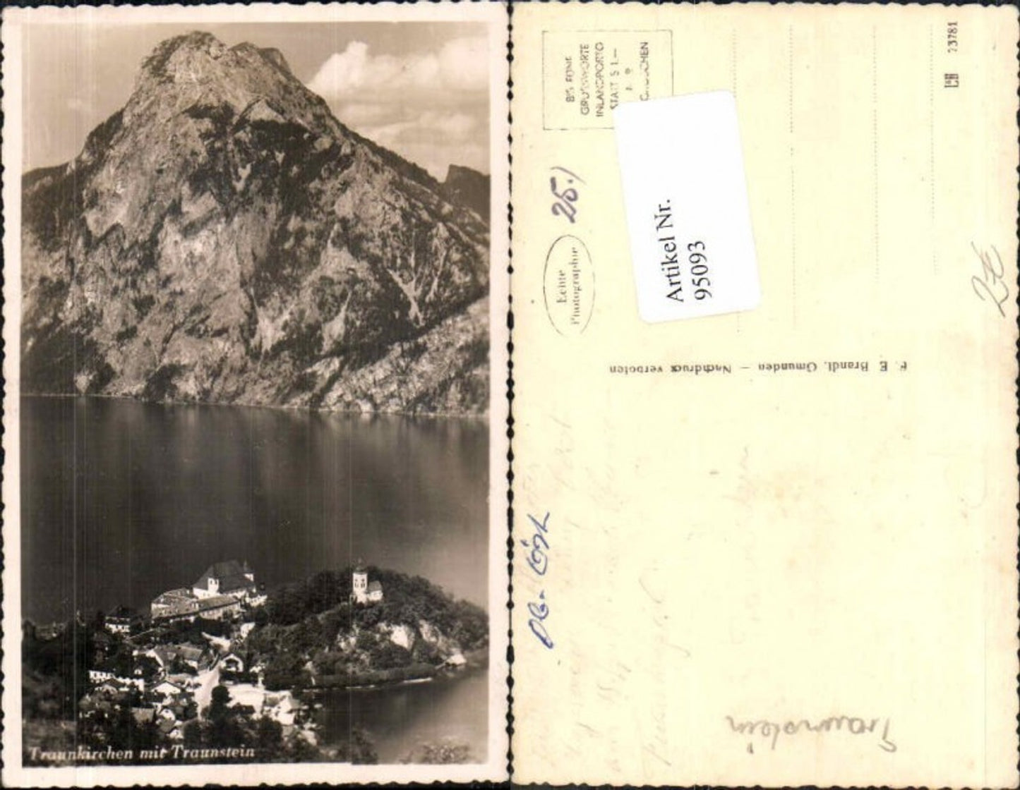 95093,Traunkirchen m. Traunstein Traunsee Brandt