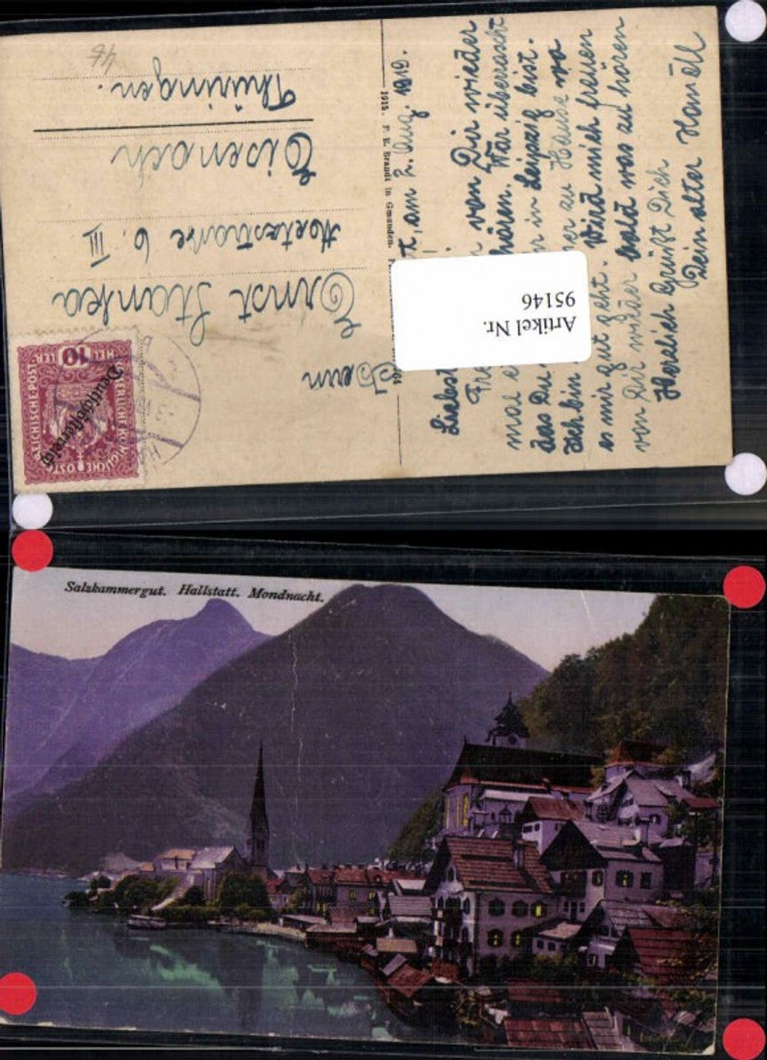 95146,Hallstatt Partie Mondnacht pub Brandt 764