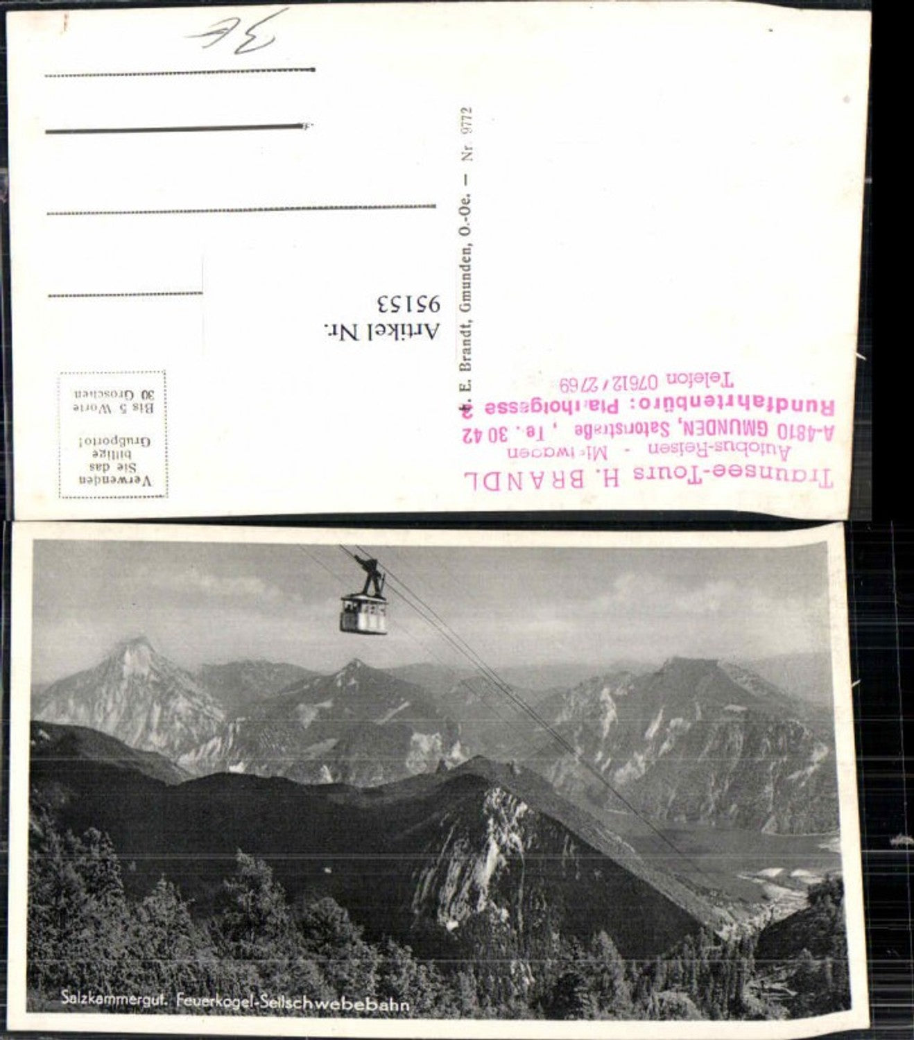 95153,Feuerkogel Ebensee Seilbahn Bergbahn