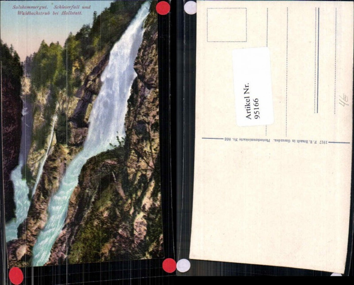 95166,Schleierfall Waldbachstrub Hallstatt Brandt 866