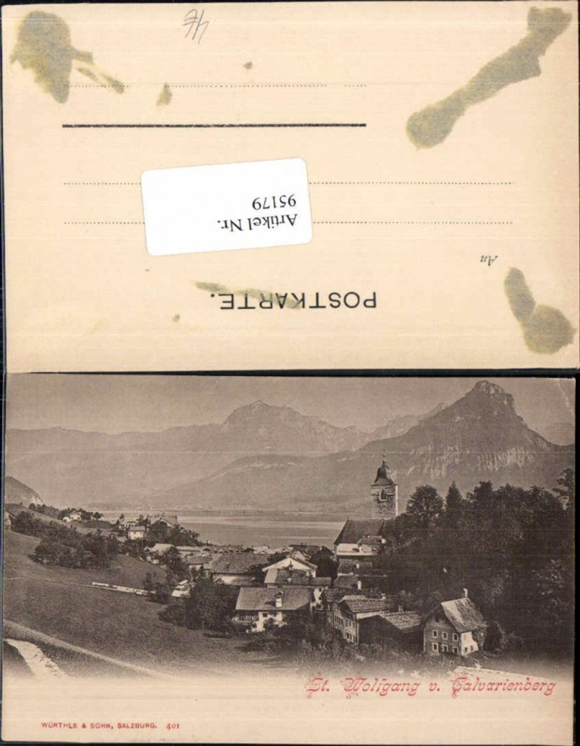 95179,St Wolfgang v. Calvarienberg 1900