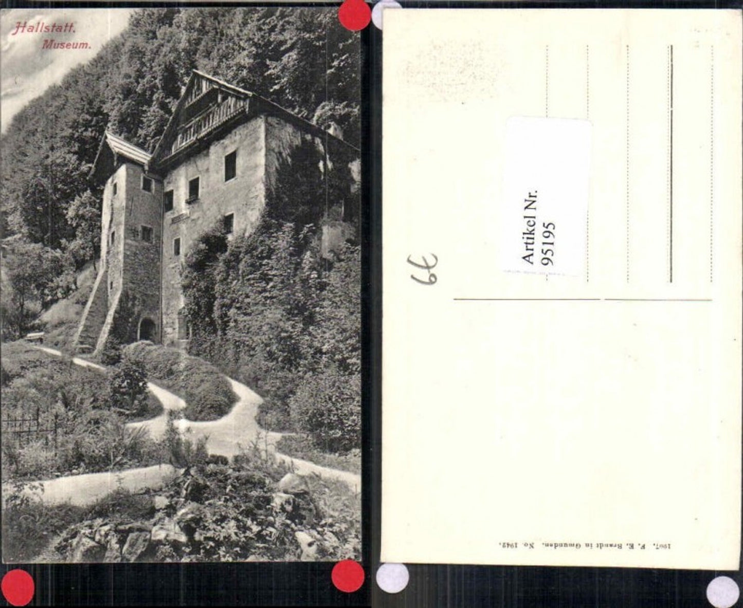 95195,Hallstatt Museum Partie Brandt Nr 1942