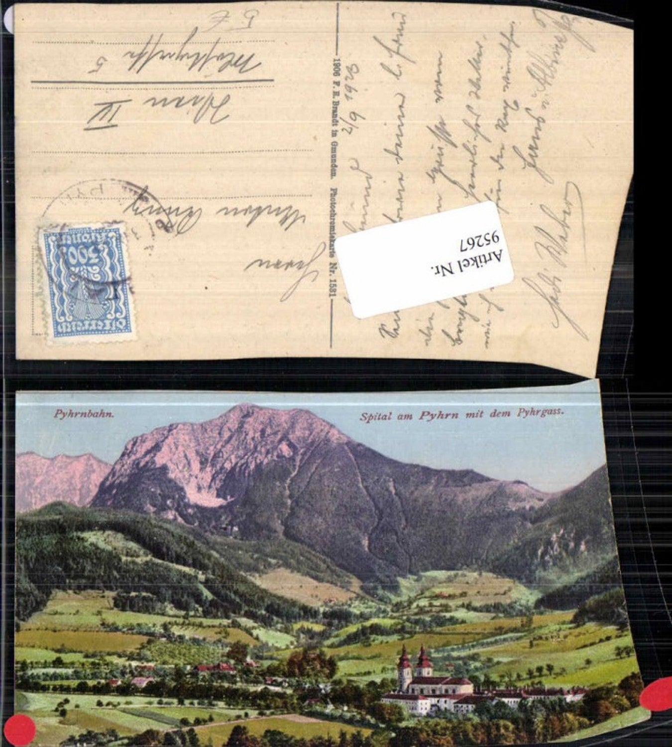 95267,Spital am Pyhrn Pyhrnbahn Brandt 1531