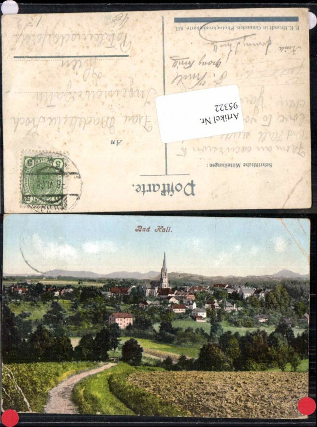 95322,Bad Hall bei Steyr Wegpartie Brandt 843