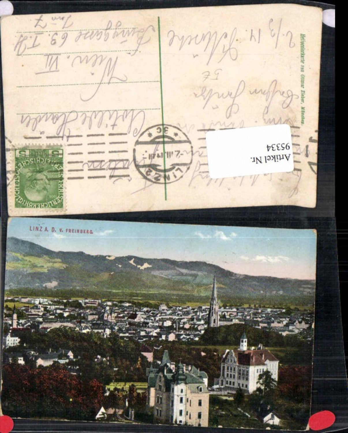 95334,Linz a.d. Donau von Freinberg pub Zieher