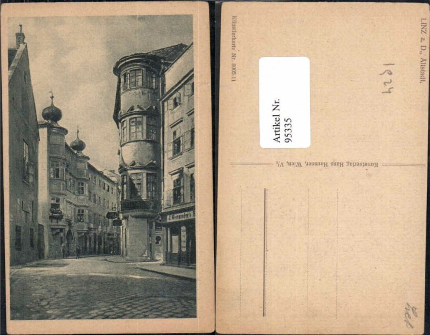 95335,Linz a.d. Donau Altstadt Strassendetail