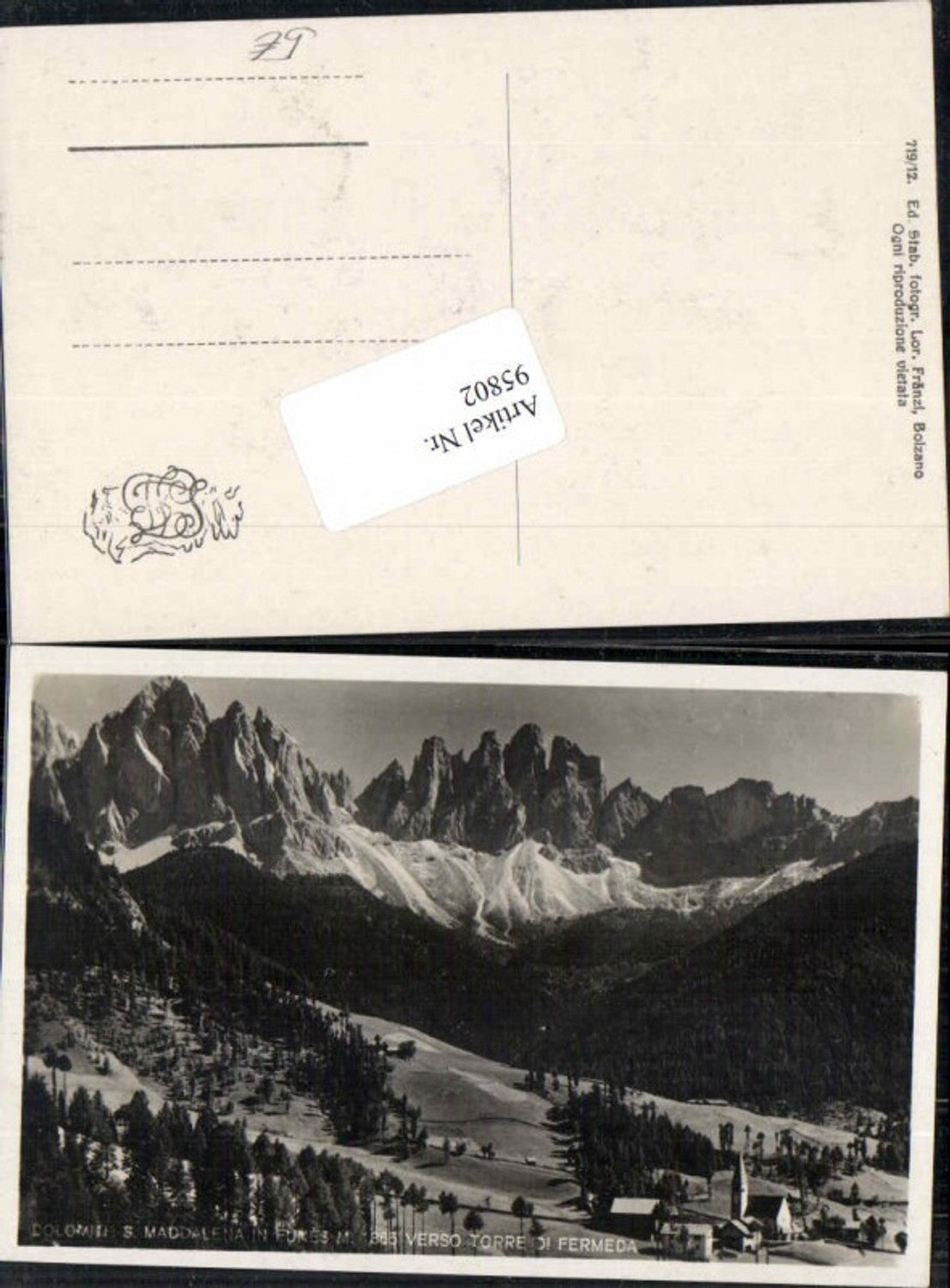 Alte Ansichtskarte – Old Postcard