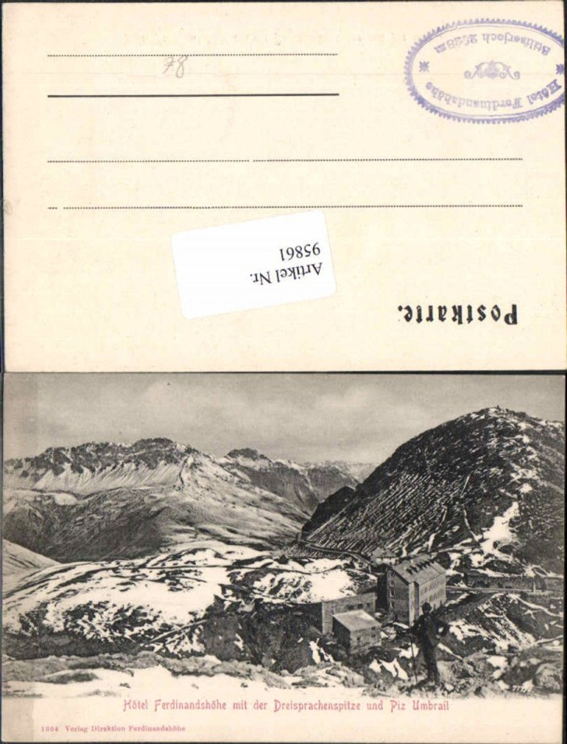 Alte Ansichtskarte – Old Postcard