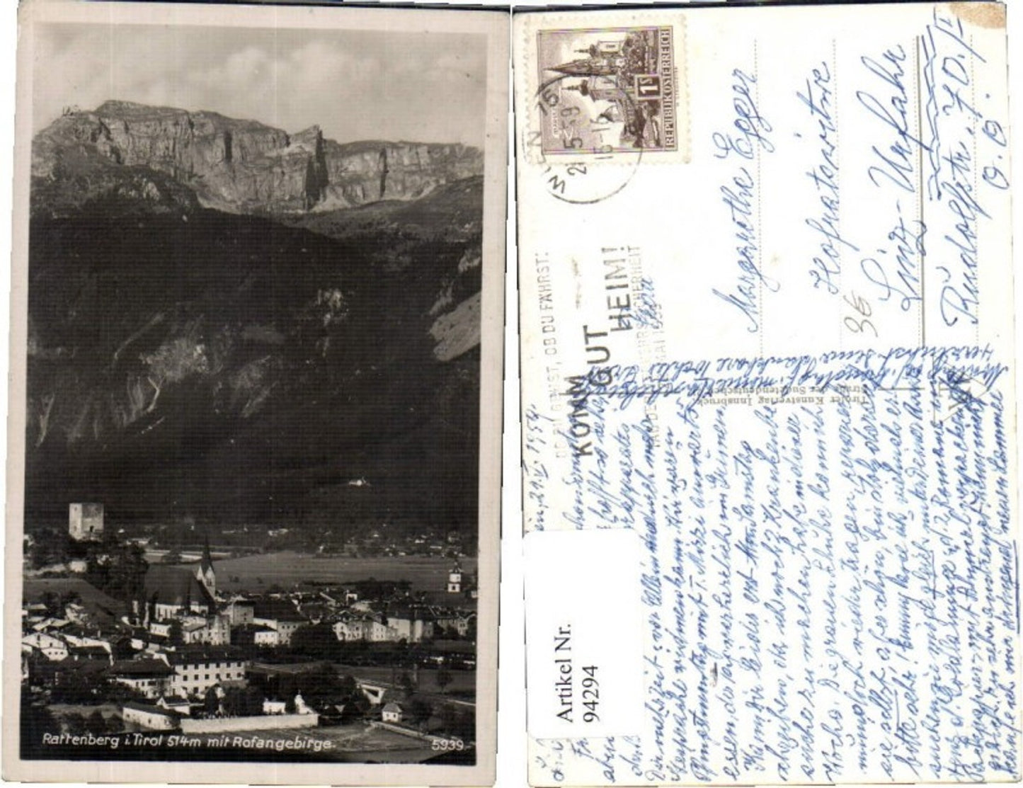 Alte Ansichtskarte – Old Postcard