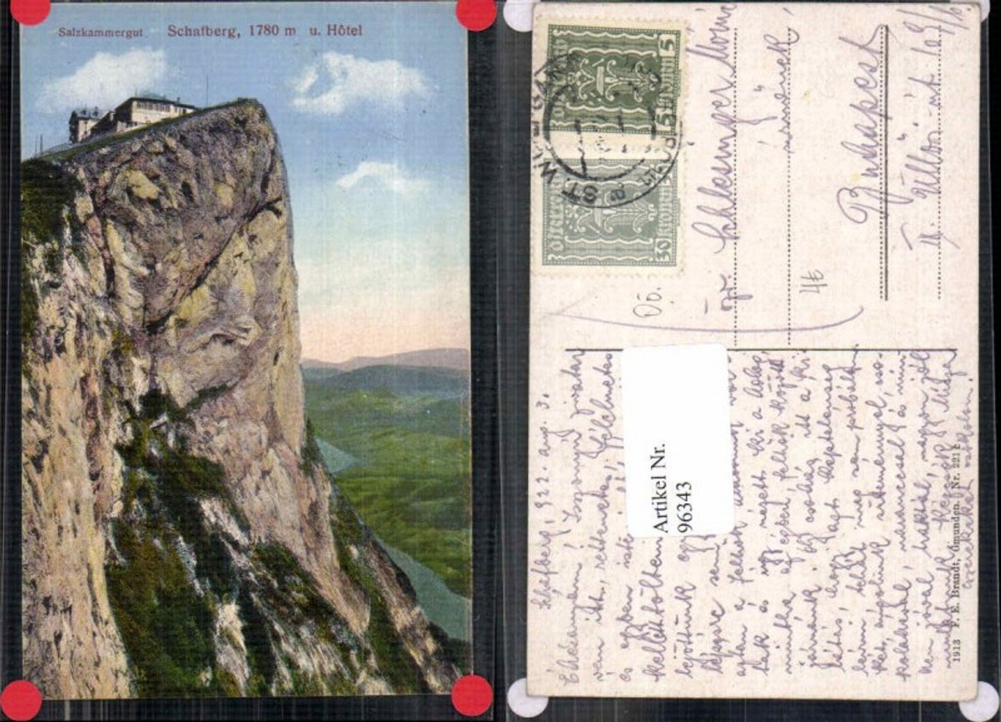 Salzkammergut Schafberg St Wolfgang St Gilgen Brandt 221 96343