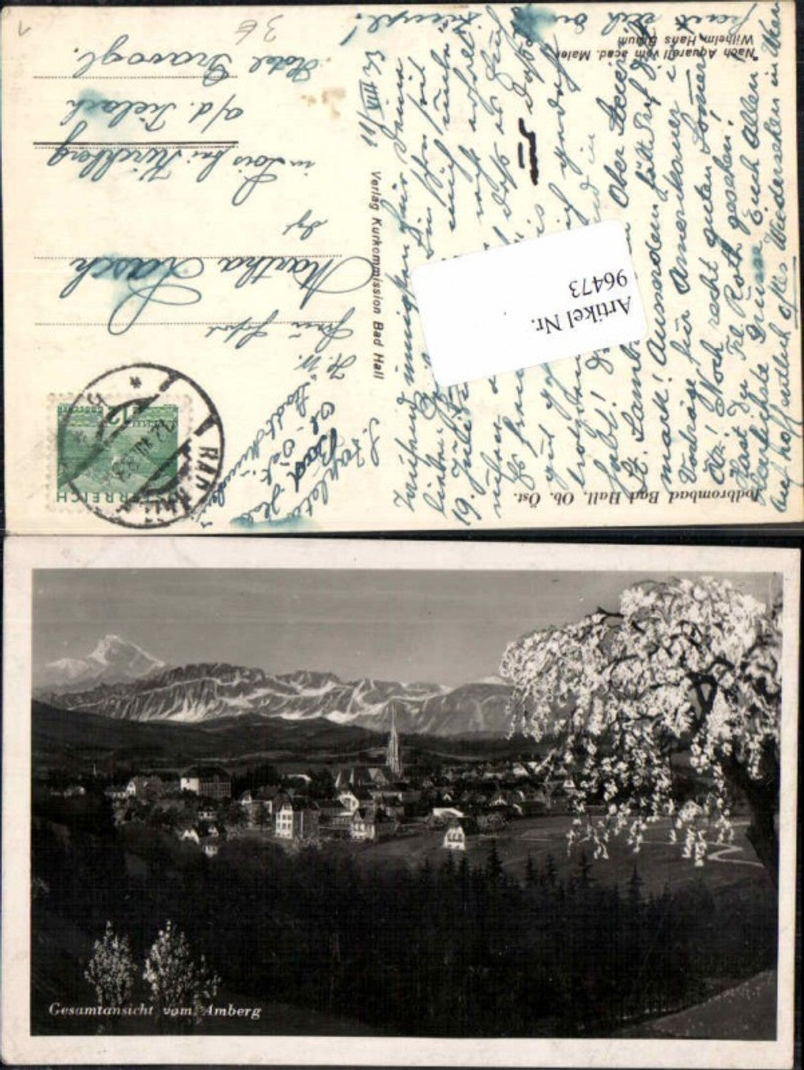 96473,Bad Hall b. Steyr vom Amberg 1933