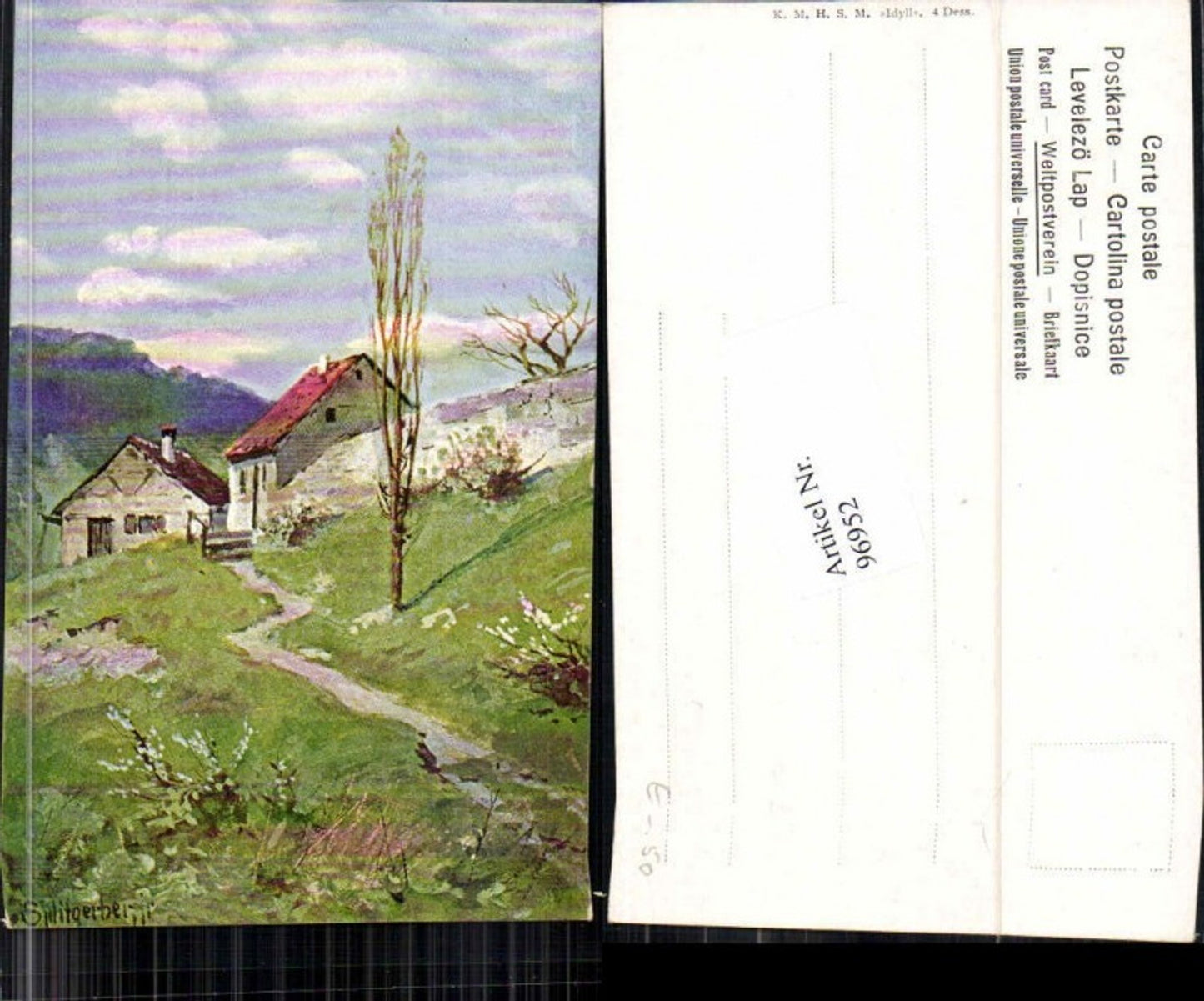 96952, Splitgerber jun. Mountain landscape Houses Great AK