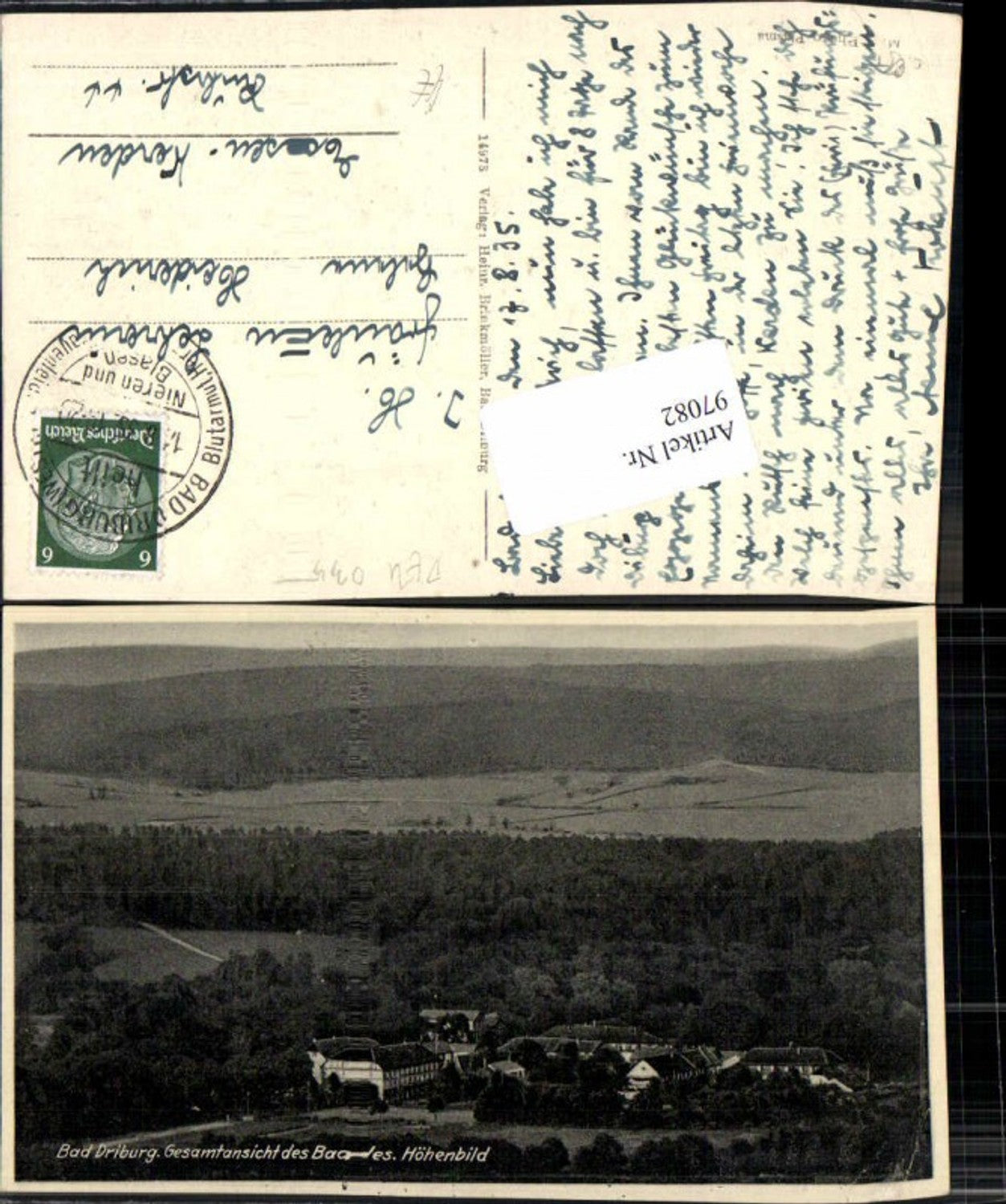 97082,Bad Driburg Höhenbild Kreis HÖxter