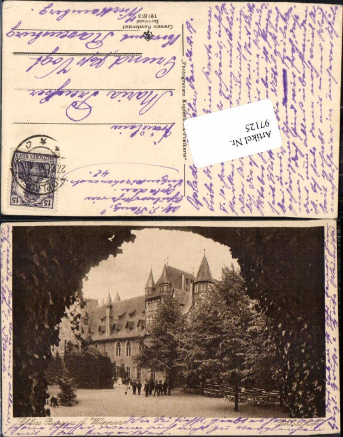 97125,Schloss Burg a.d. Wupper Photogravure Solingen