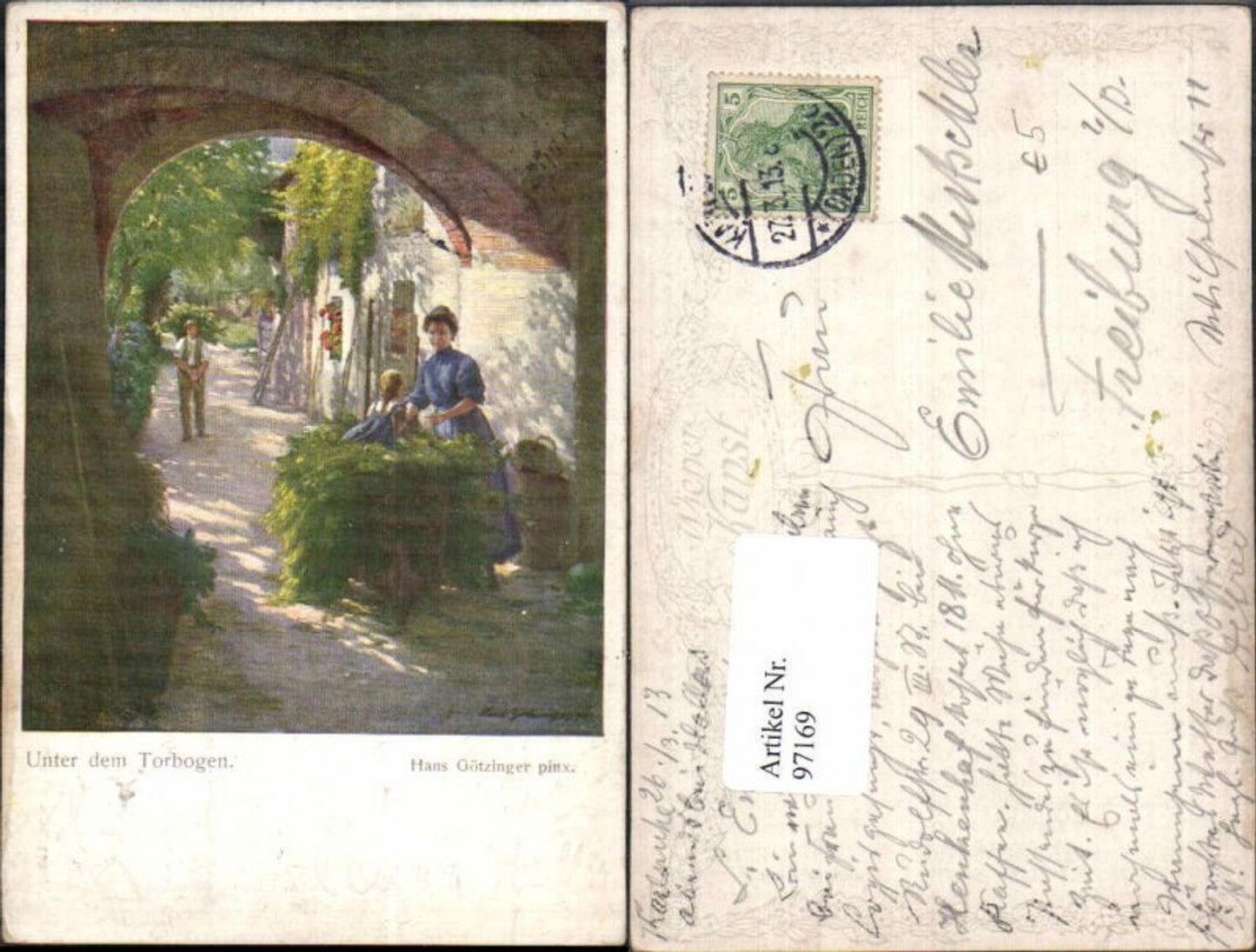 97169,Hans Götzinger Unter dem Torbogen B.K.W.I