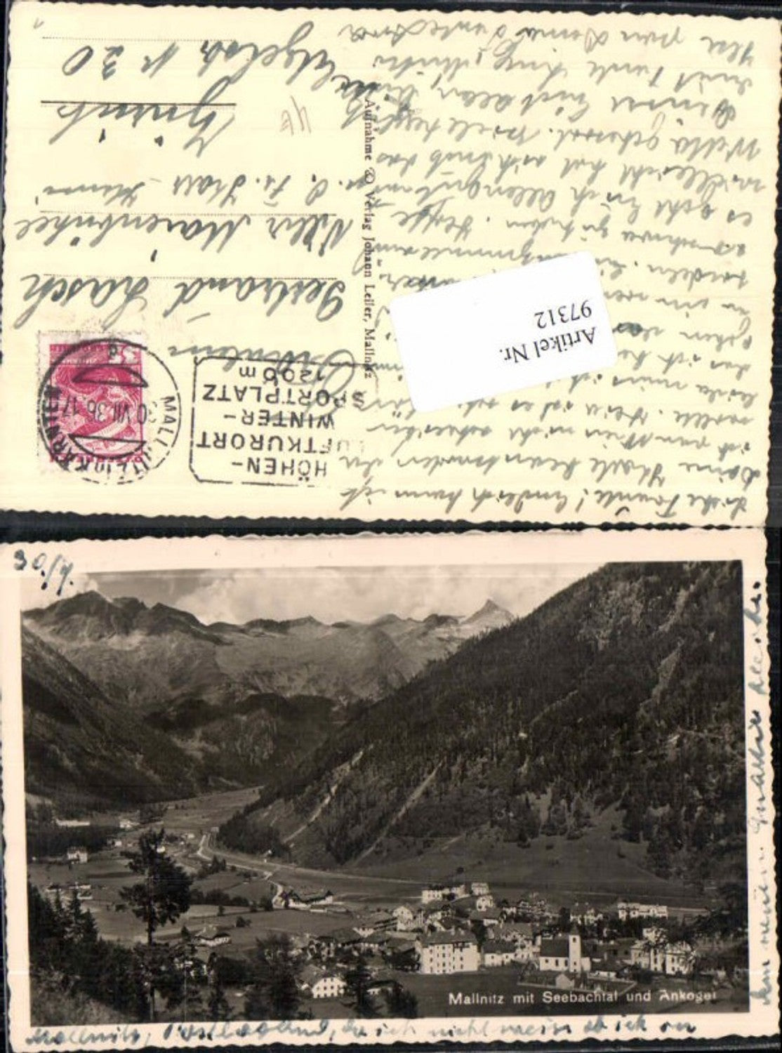 97312,Mallnitz m. Seebachtal Ankogel