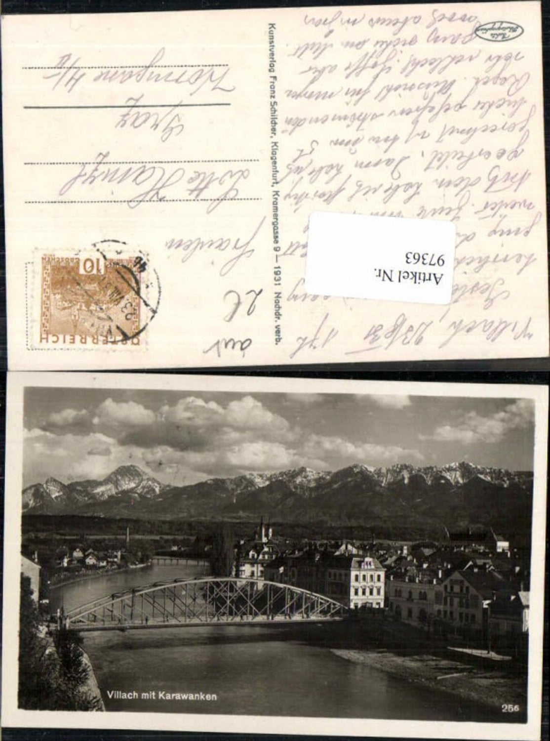 97363,Villach m. Karawanken pub Schilcher 256