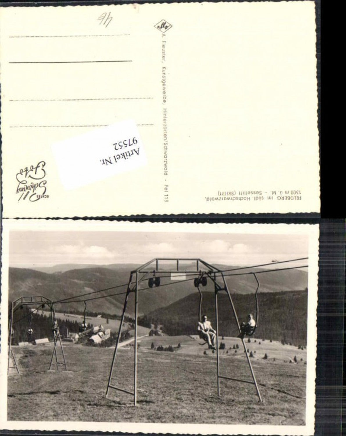 97552,Feldberg im Schwarzwald Sessellift Lift Skilift