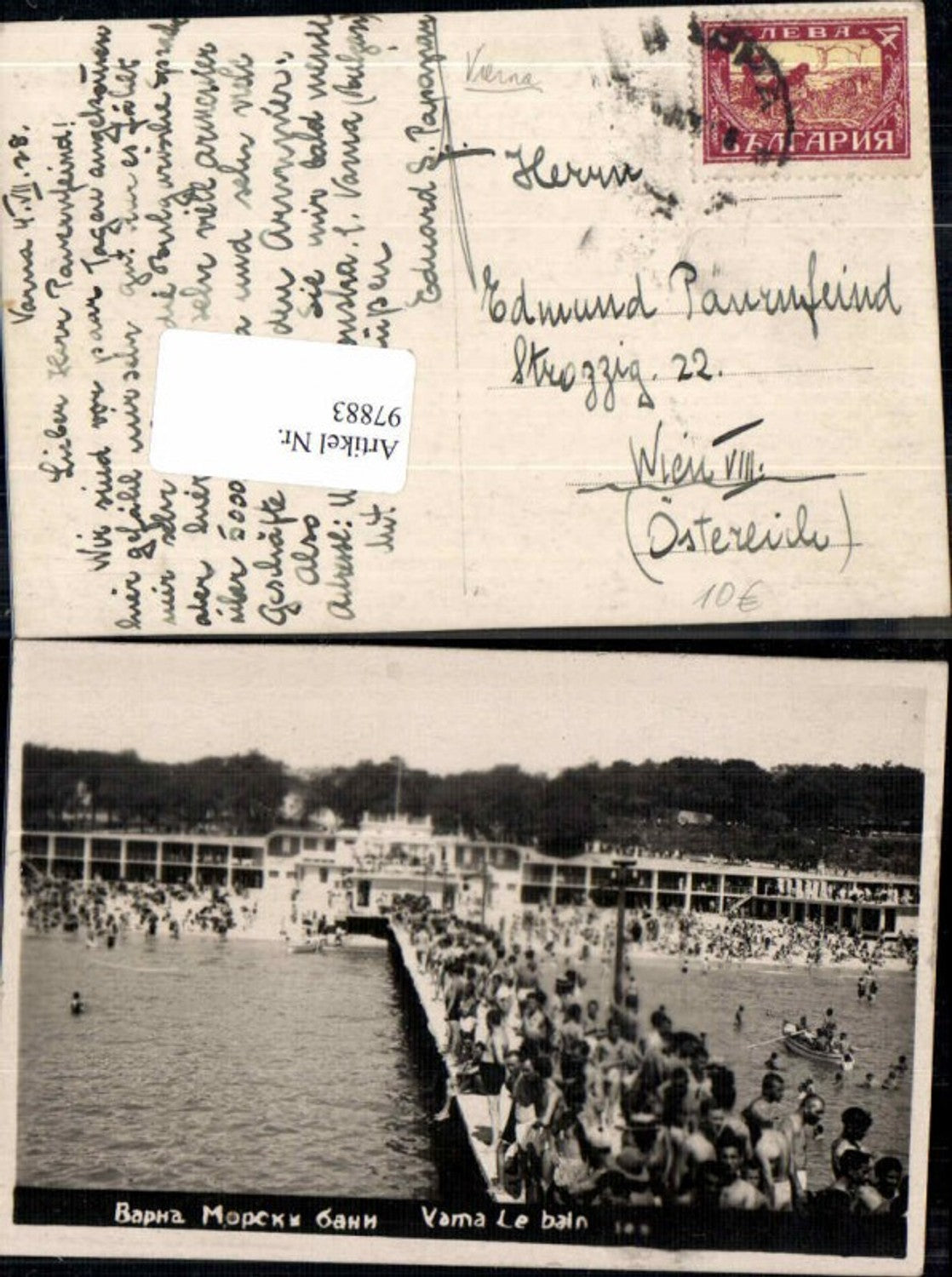 97883,Varna Warna Le Baln Leute beim Baden