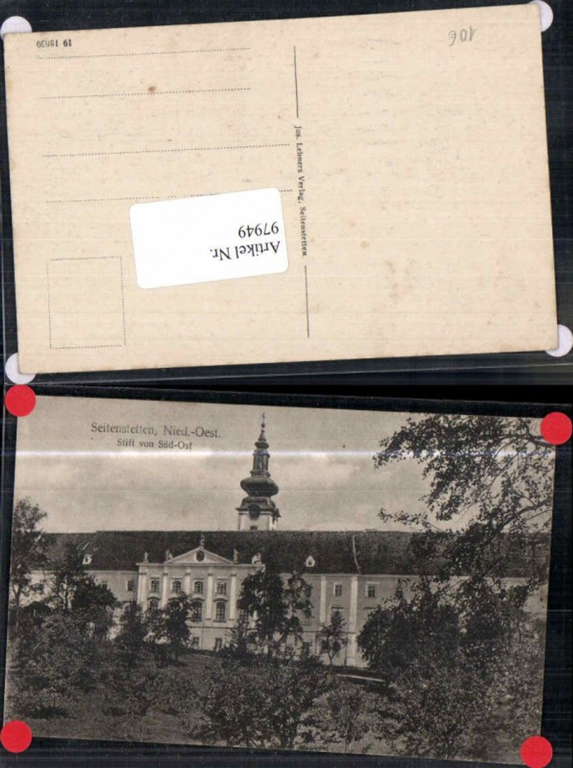 97949,Seitenstetten Stift von Süd-Ost 1910