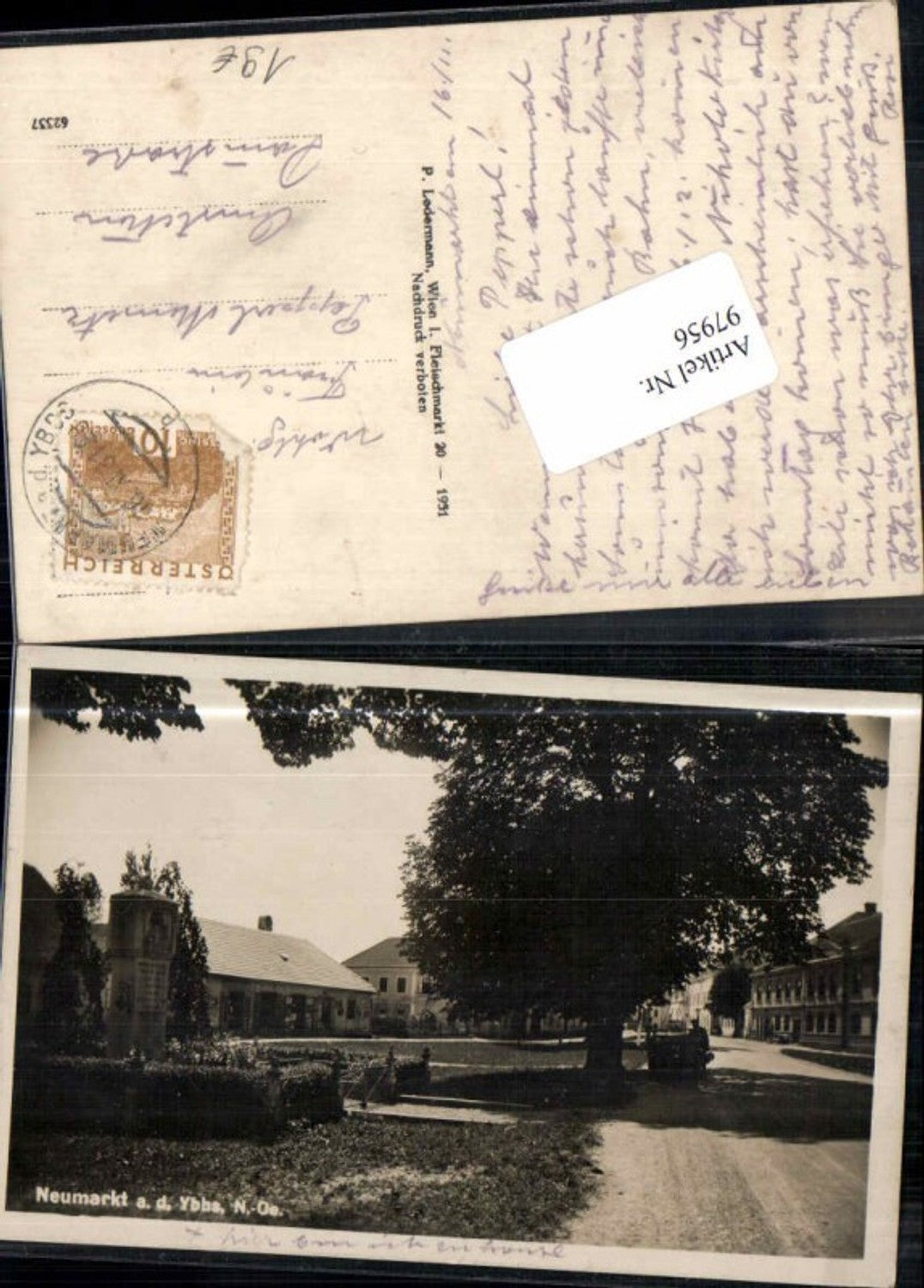 97956,Neumarkt a.d. Ybbs b. Ybbs Strassenpartie 1931