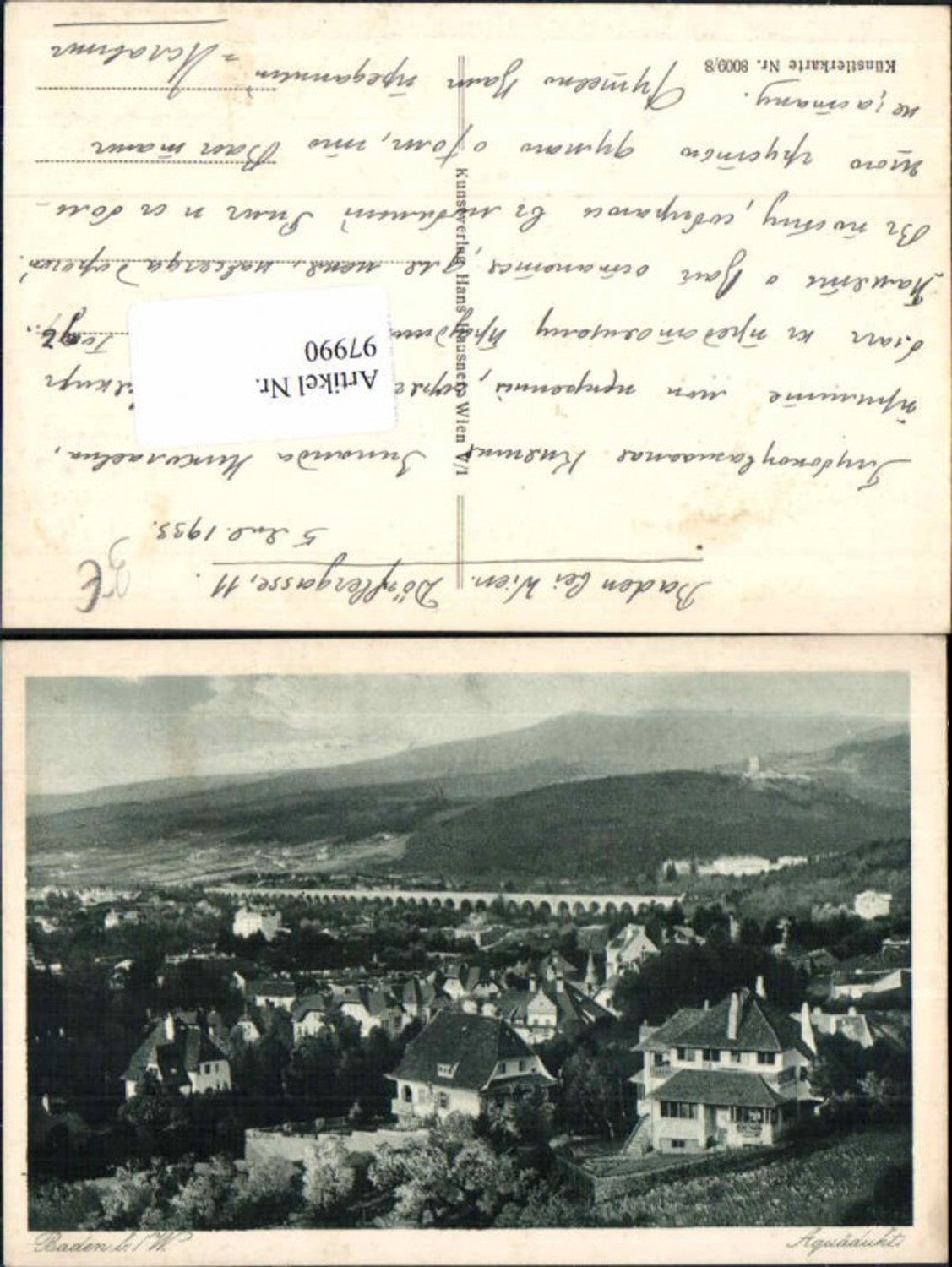 97990,Baden b. Wien Totale m.Aquädukt