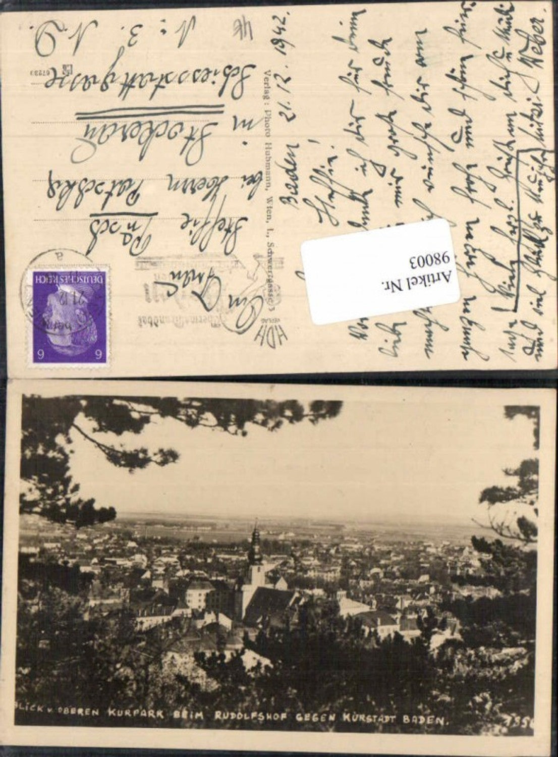 98003,Baden bei Wien Kurpark beim Rudolfshof