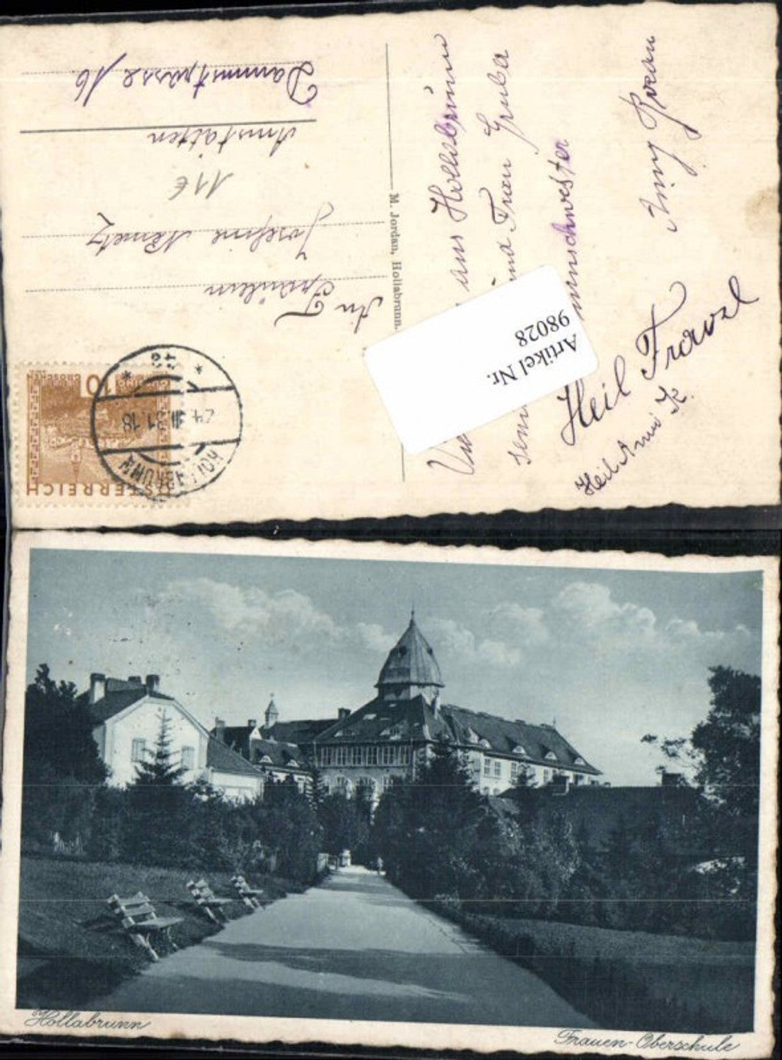 98028,Hollabrunn Frauen Oberschule 1931