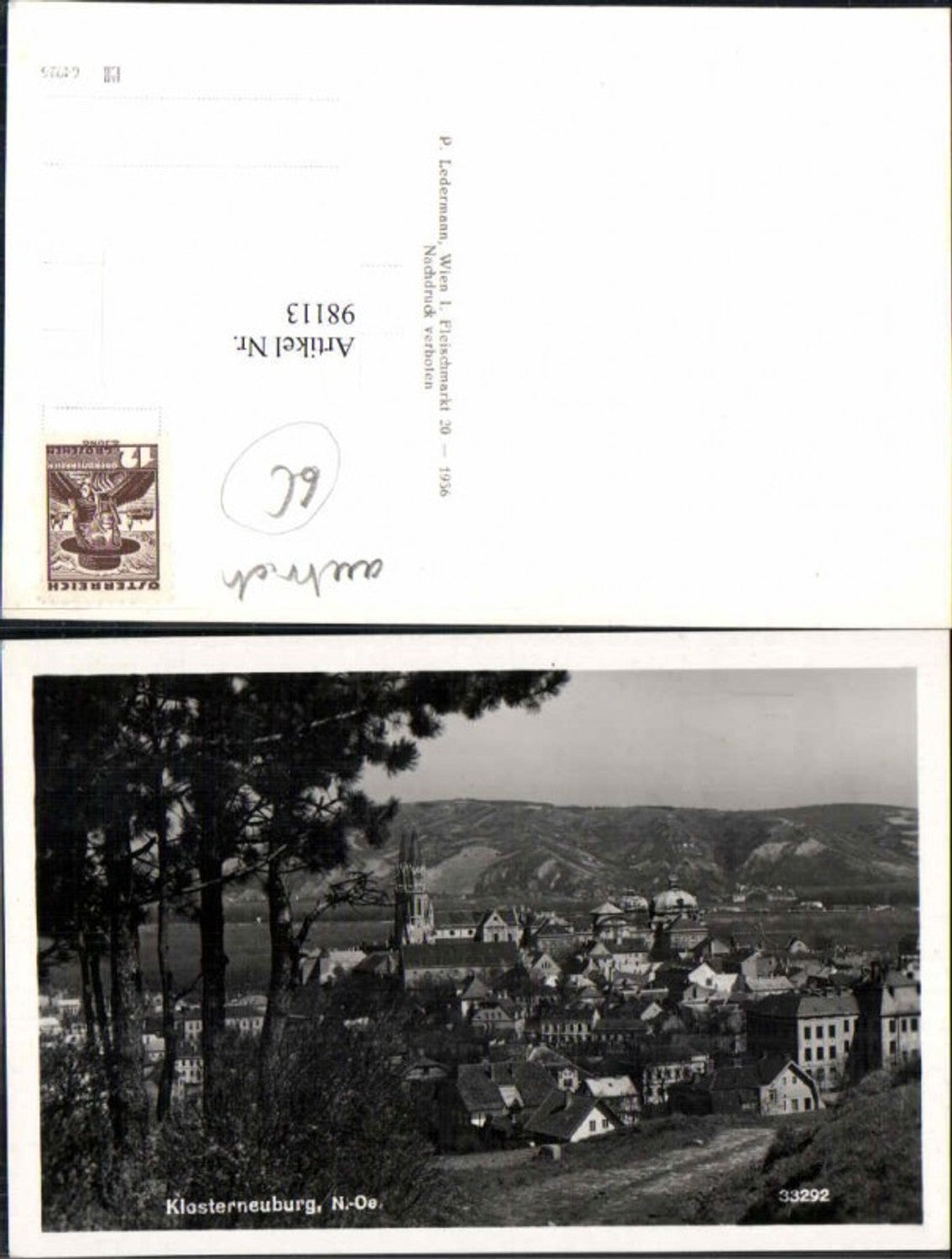 98113,Klosterneuburg b. Wien Wegpartie