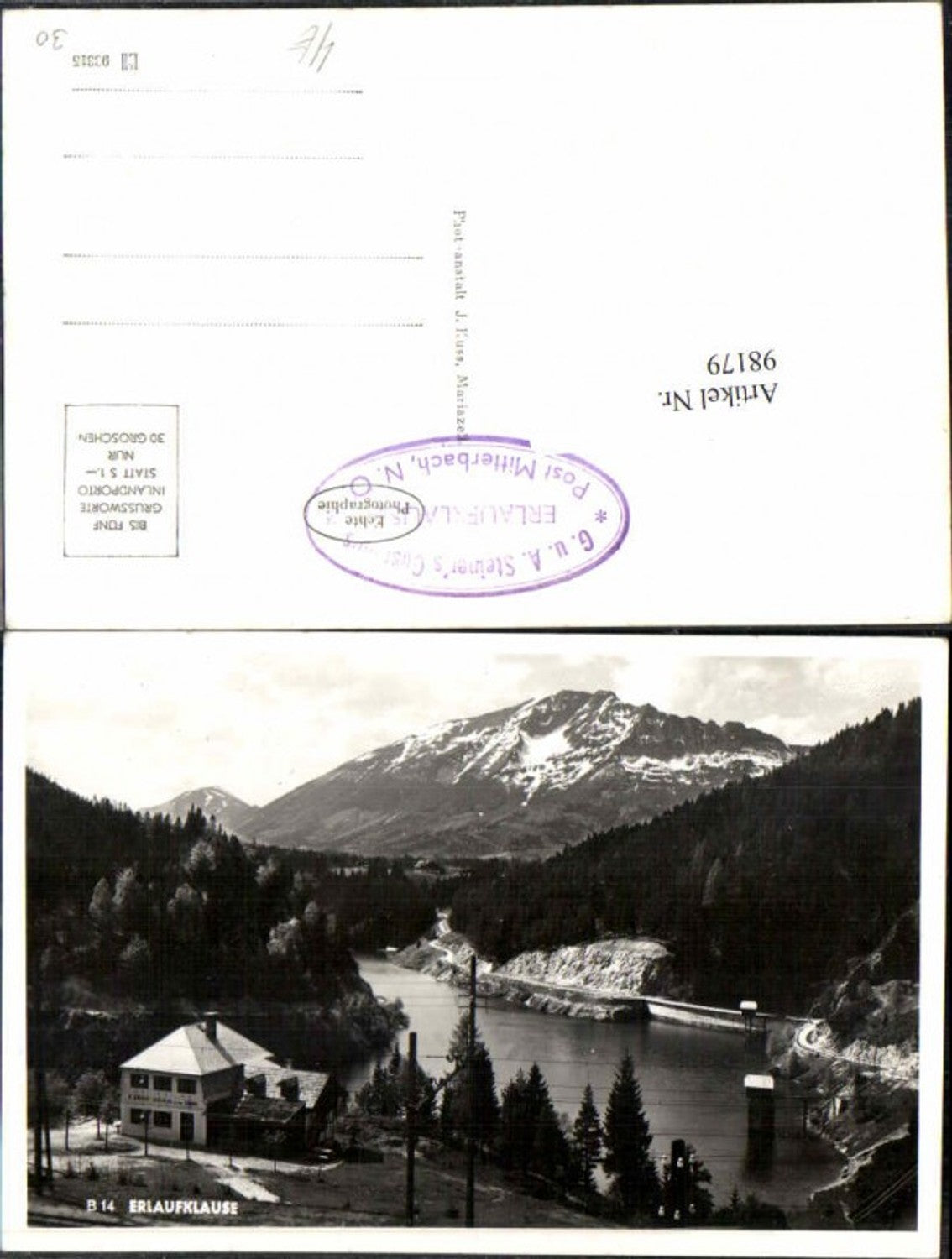 98179,Erlaufklause bei Mitterbach Annaberg Erlaufsee