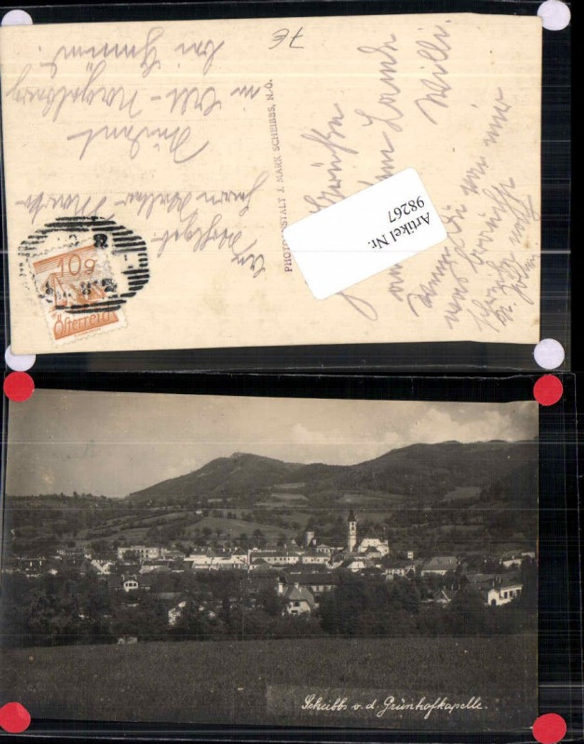 98267,FotoAK Scheibbs v.d. Grünhofkapelle 1920